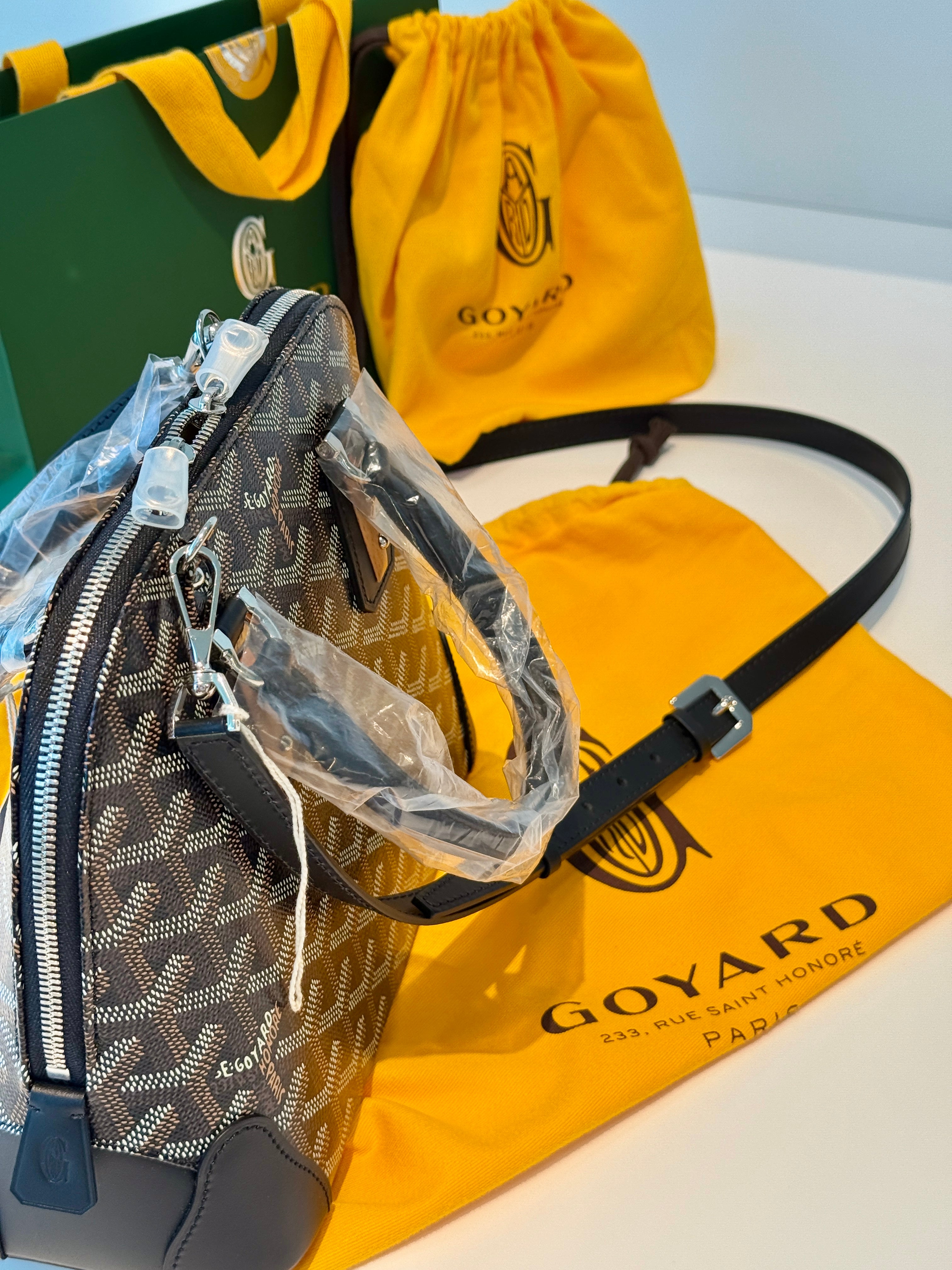 Goyard Leather PM Strap - Black