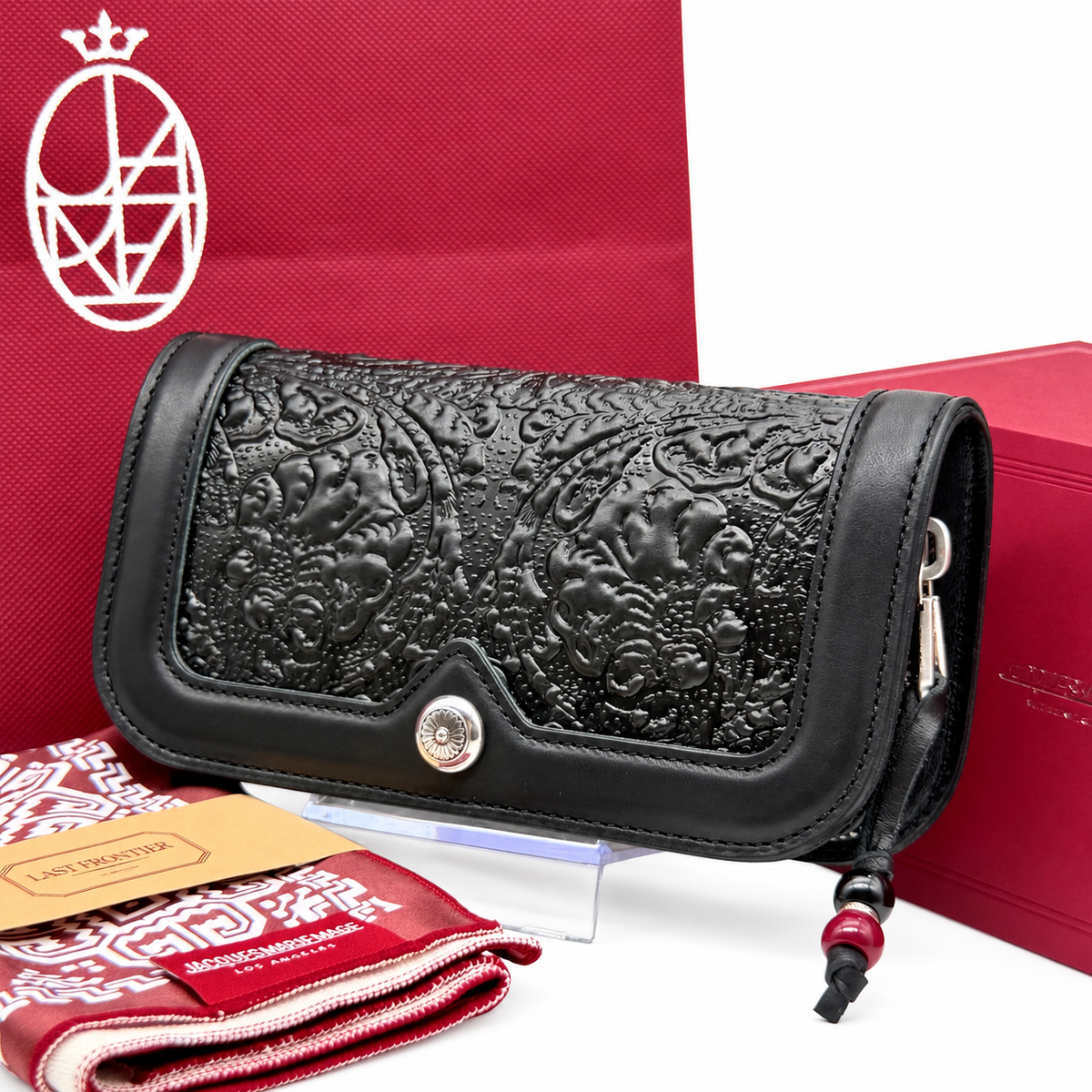 JACQUES MARIE MAGE LAST FRONTIER CASE – BLACK FULL LEATHER