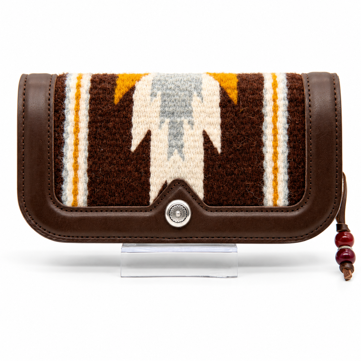 JACQUES MARIE MAGE LAST FRONTIER CASE – BROWN / IVORY WOVEN