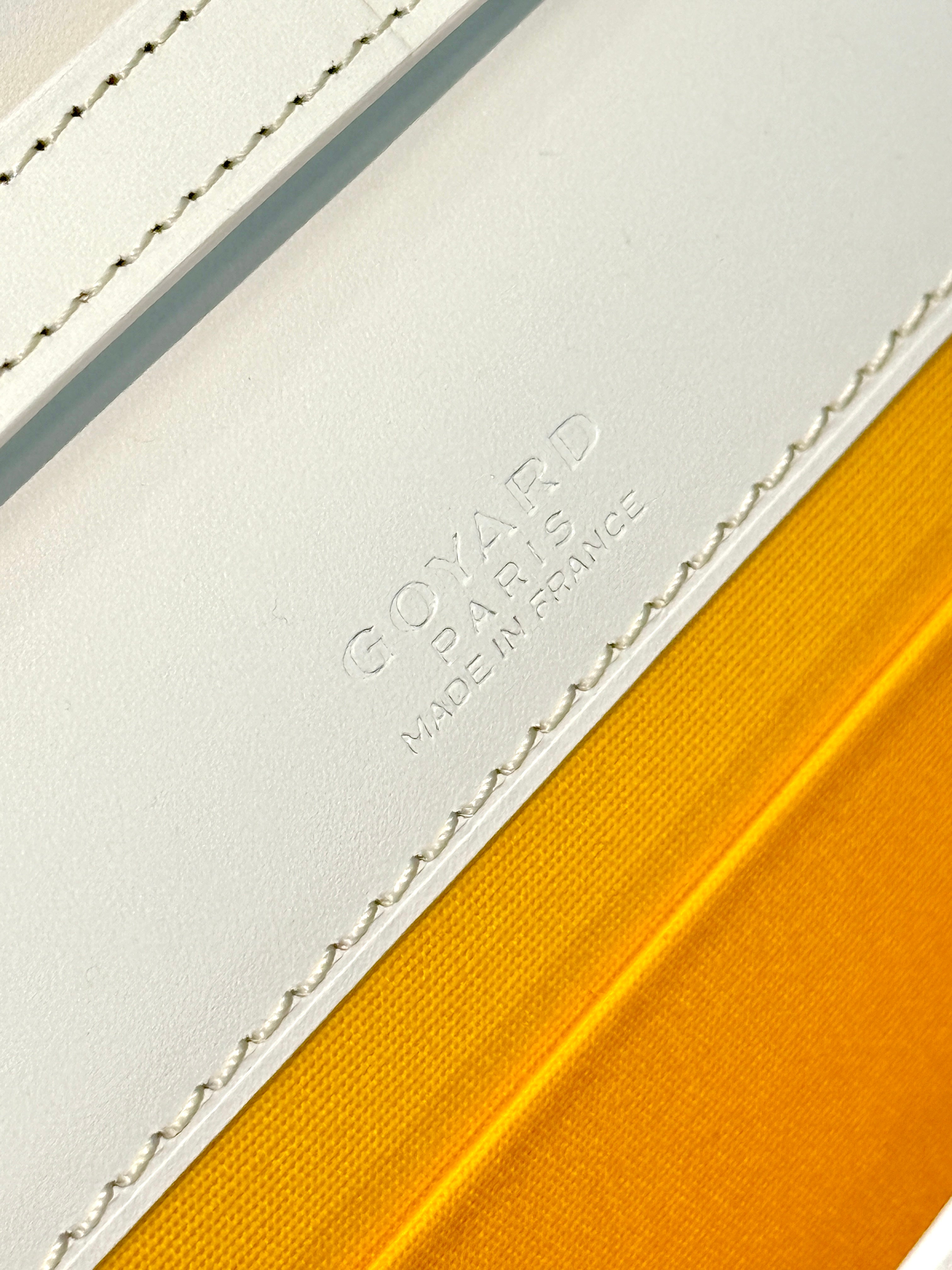 Goyard Monte Carlo PM Clutch - White