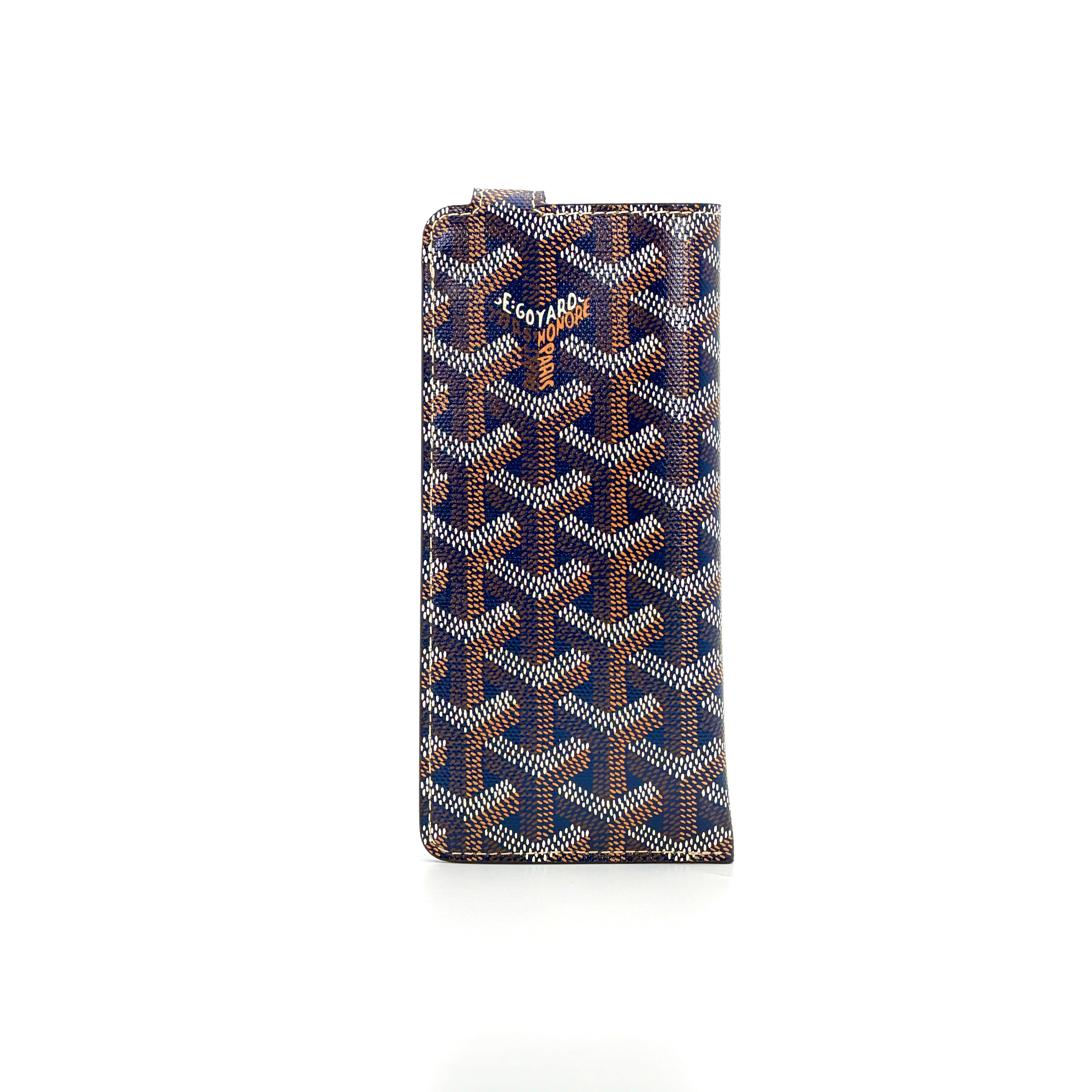 Goyard Montmartre PM Glasses Case - Navy Blue