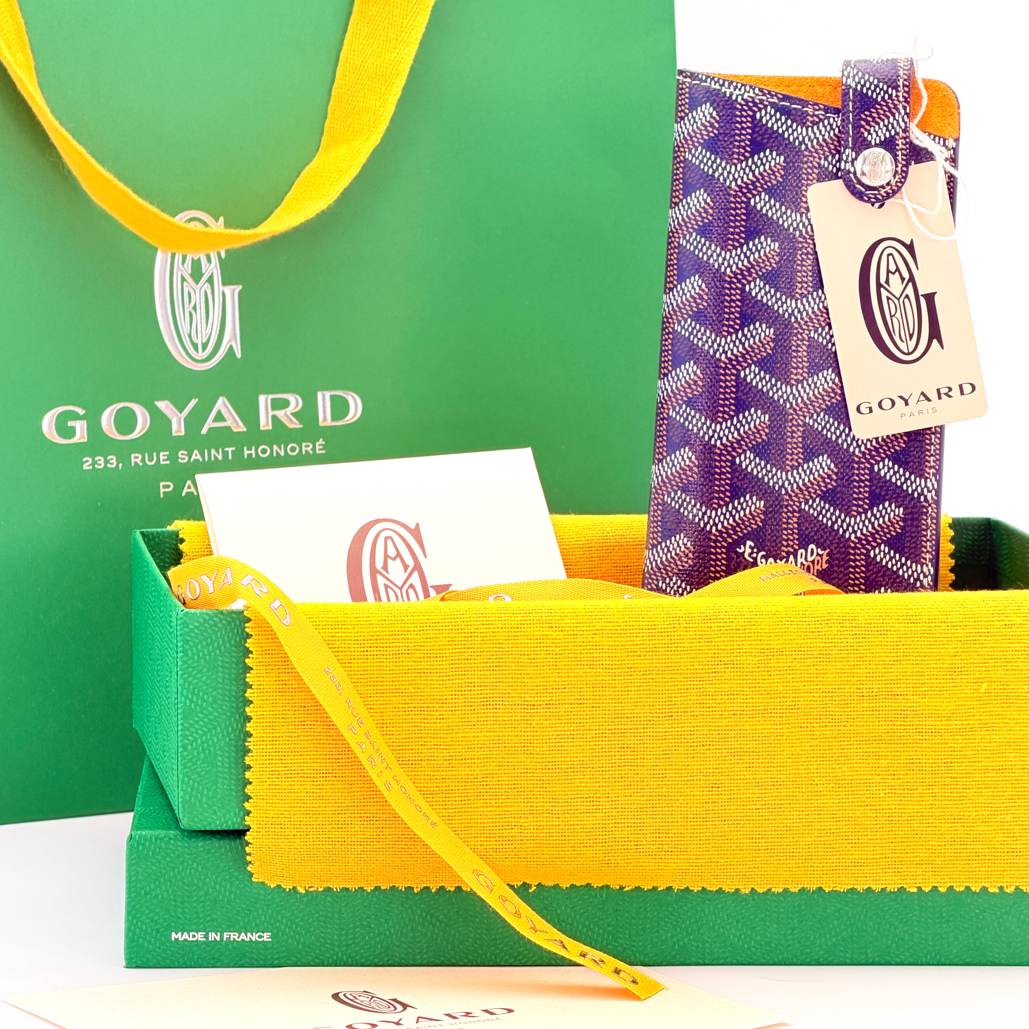 Goyard Montmartre PM Glasses Case - Navy Blue