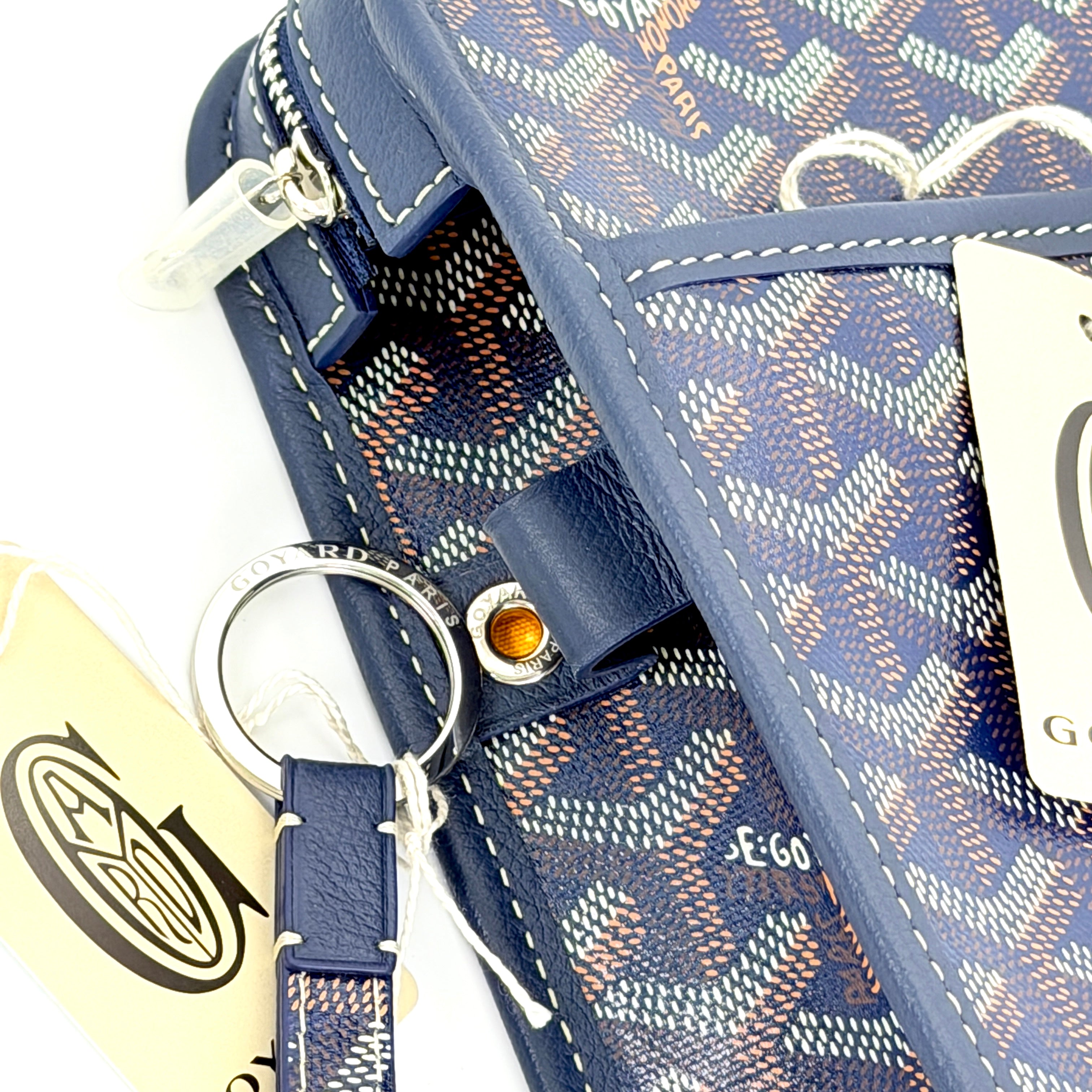 Goyard Sesame Keyring - Navy Bleu