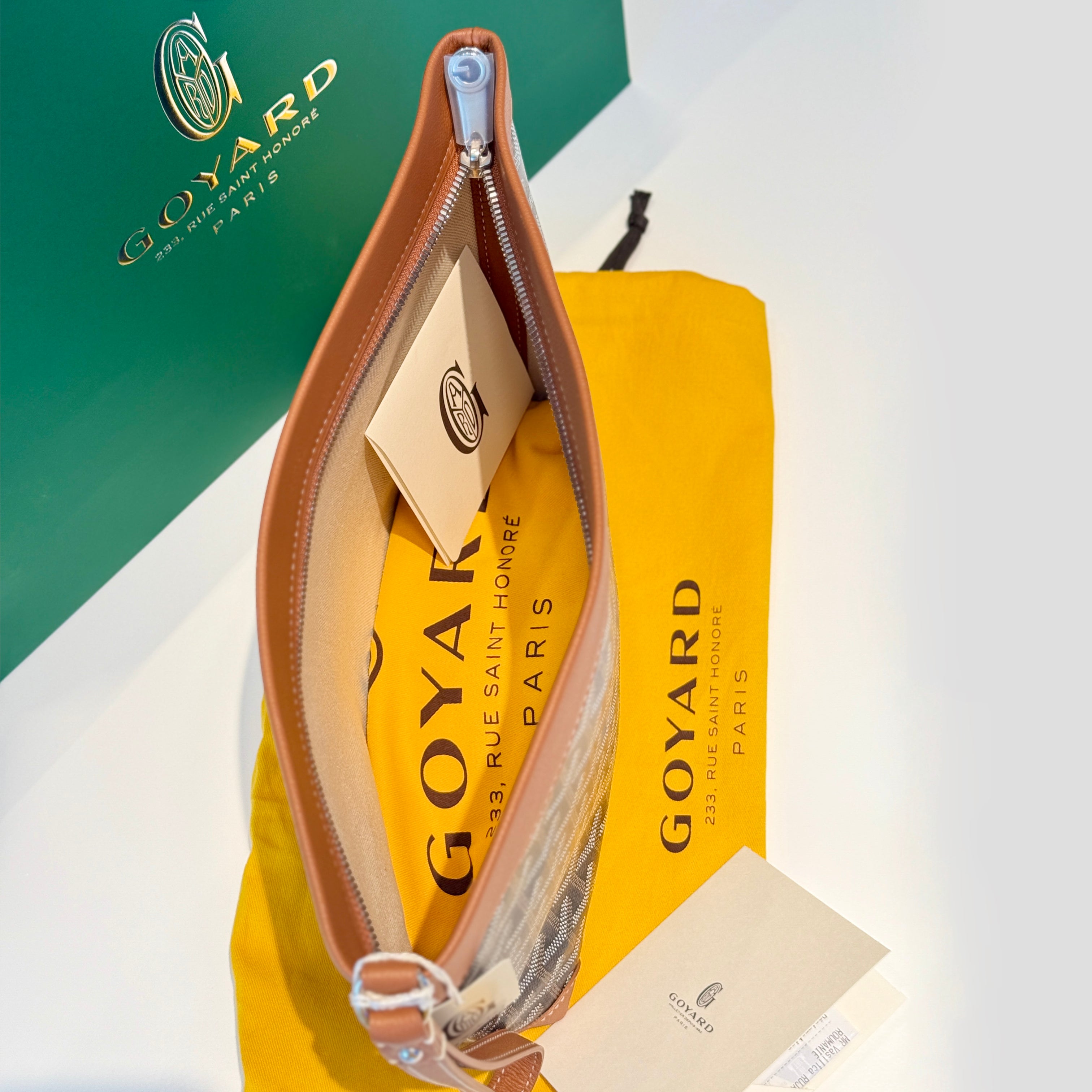 Goyard Conti Pouch - Tan