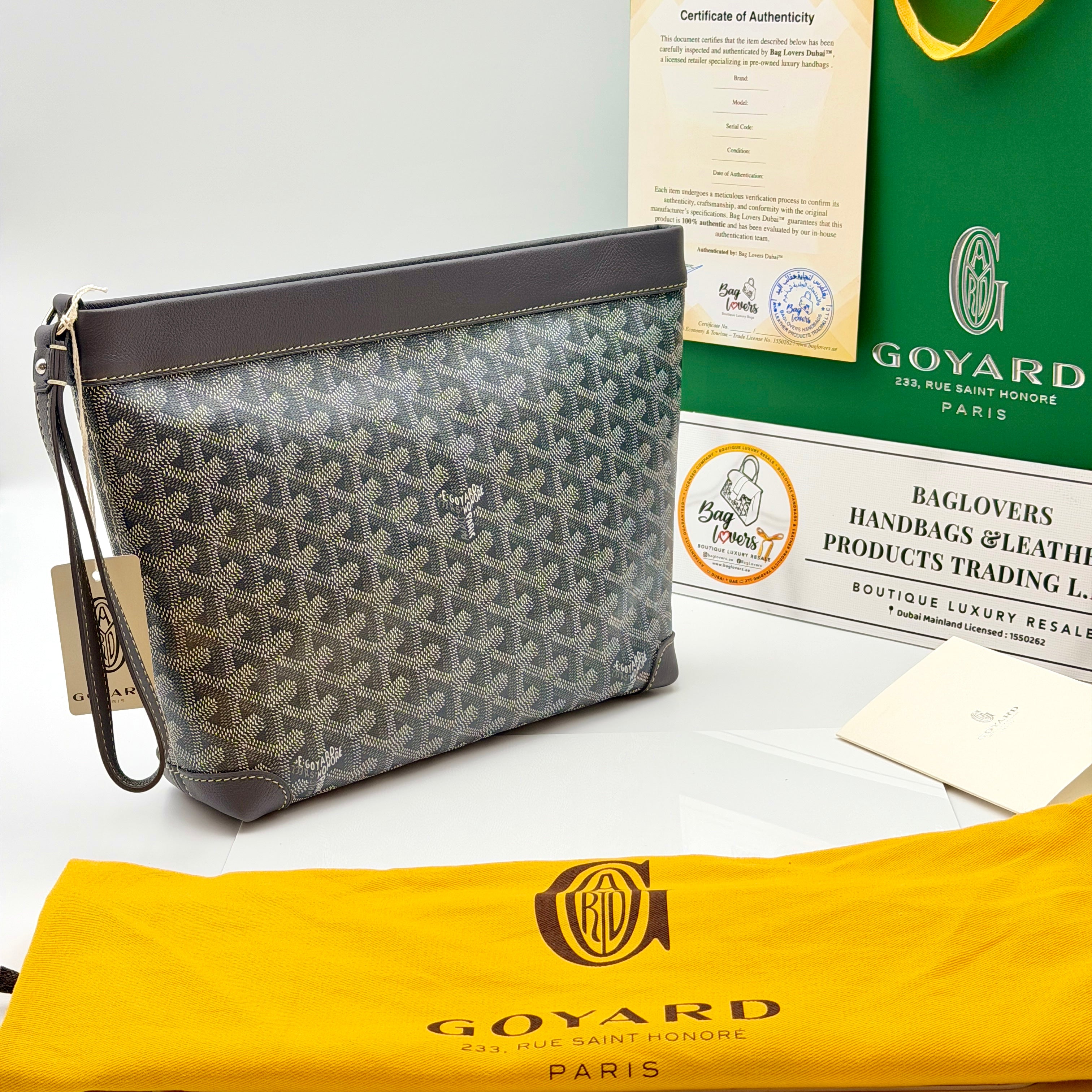 Goyard Conti Pouch - Gray