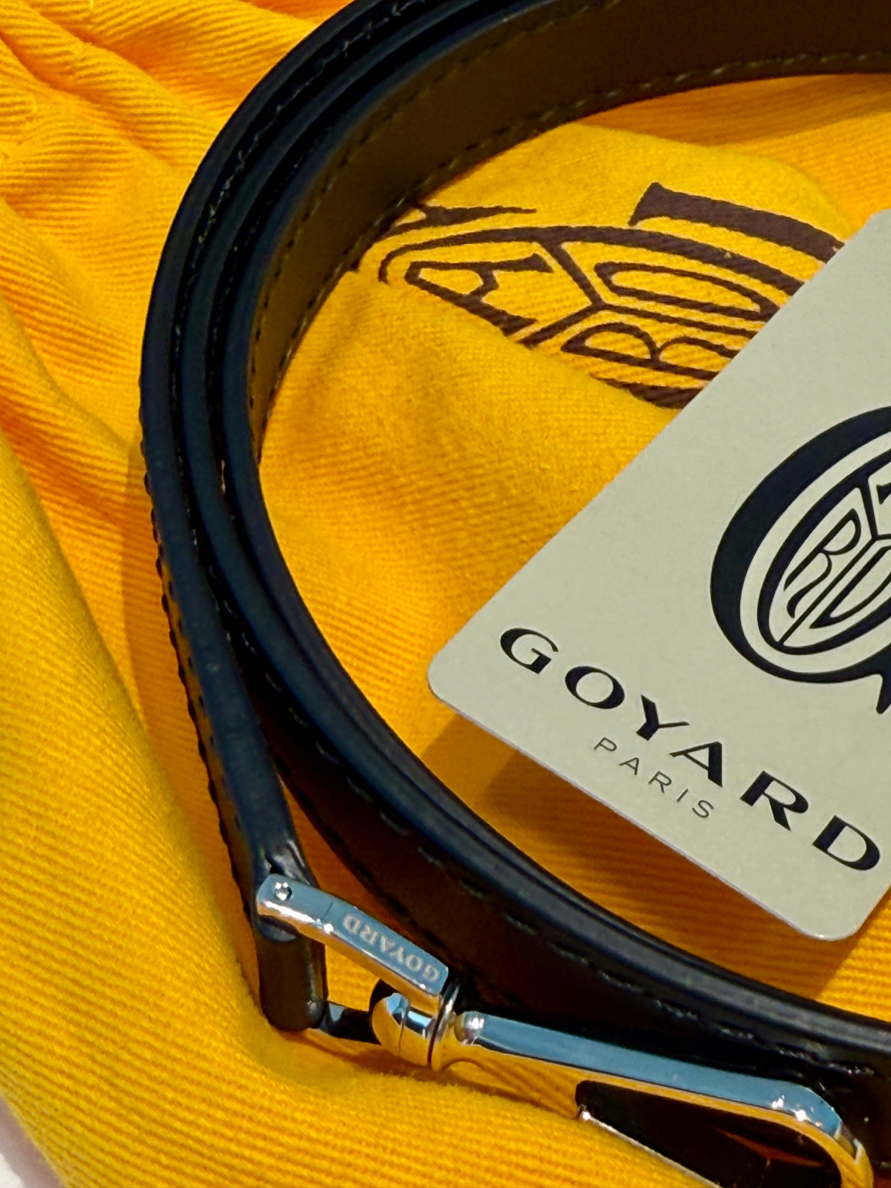 Goyard Leather PM Strap - Black