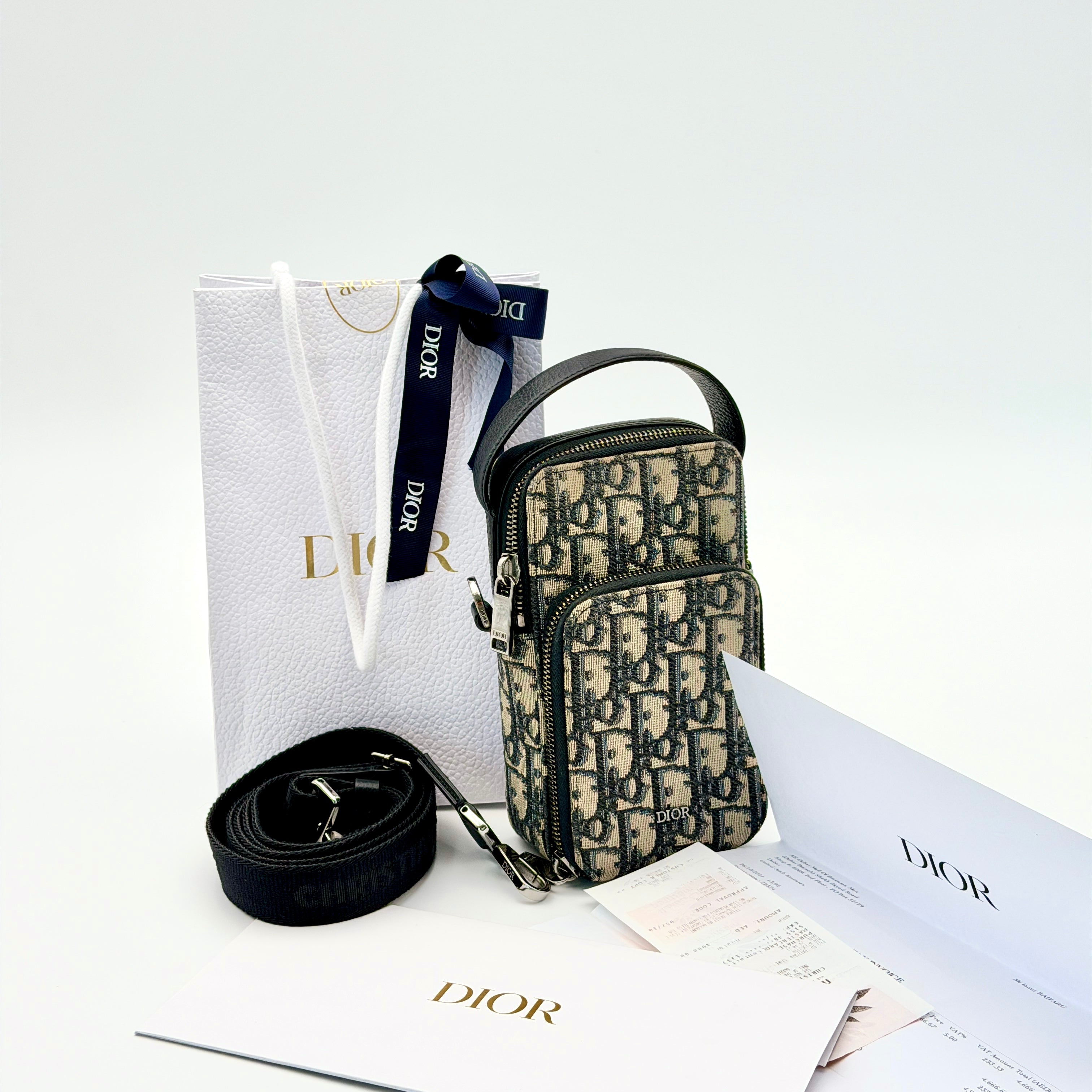 Dior Oblique Rider Micro Pouch Shoulder Bag