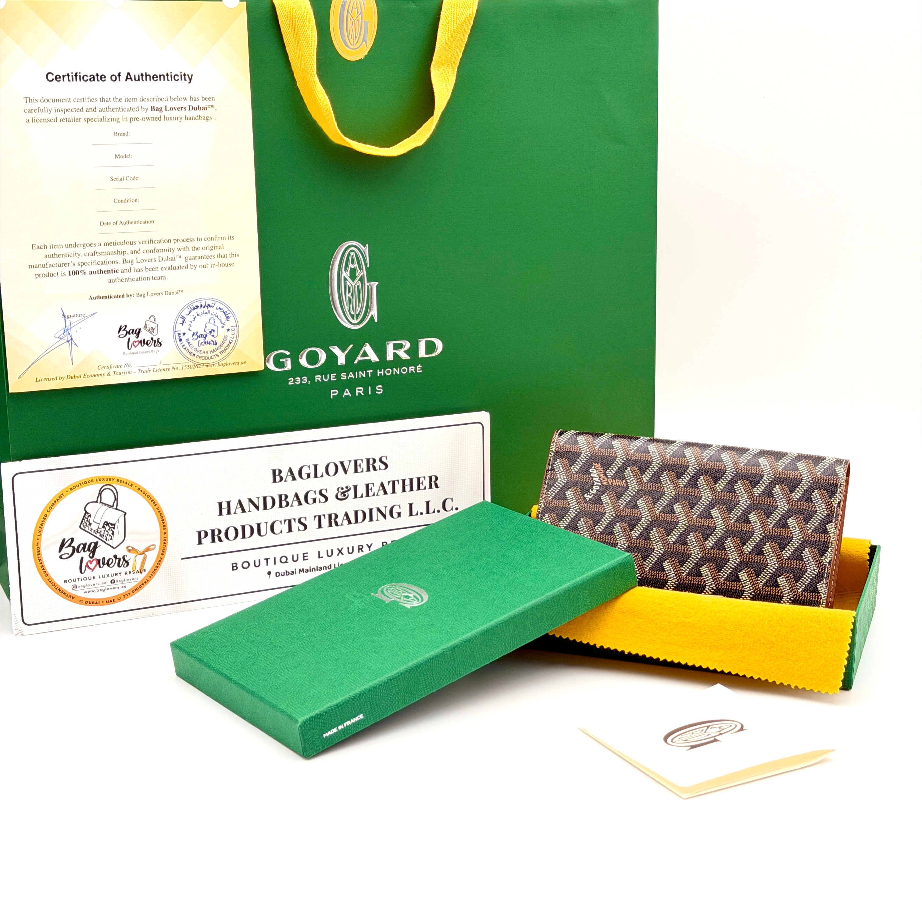 Goyard Saint Lambert Wallet - Tan