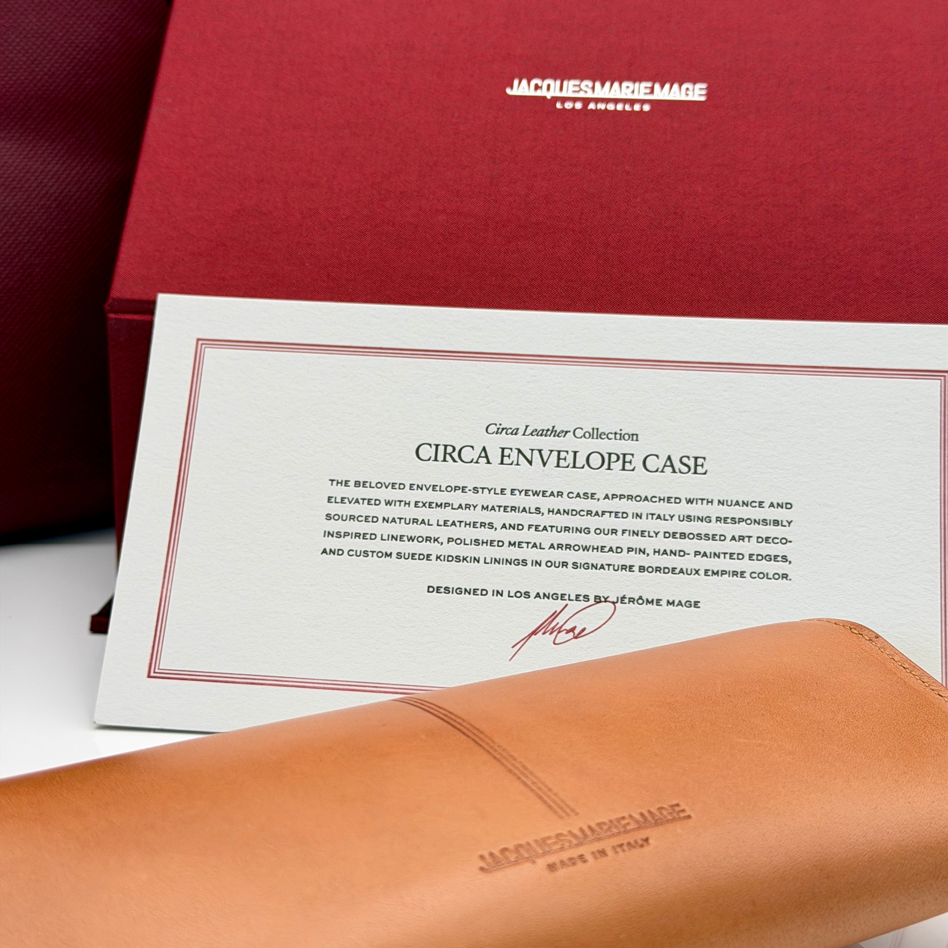 Jacques Marie Mage - Envelope Circa Case - Camel