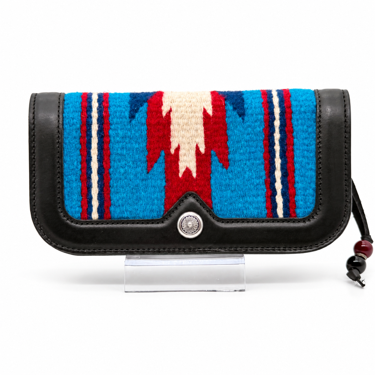 JACQUES MARIE MAGE  LAST FRONTIER CASE – BLACK / TURQUOISE WOVEN
