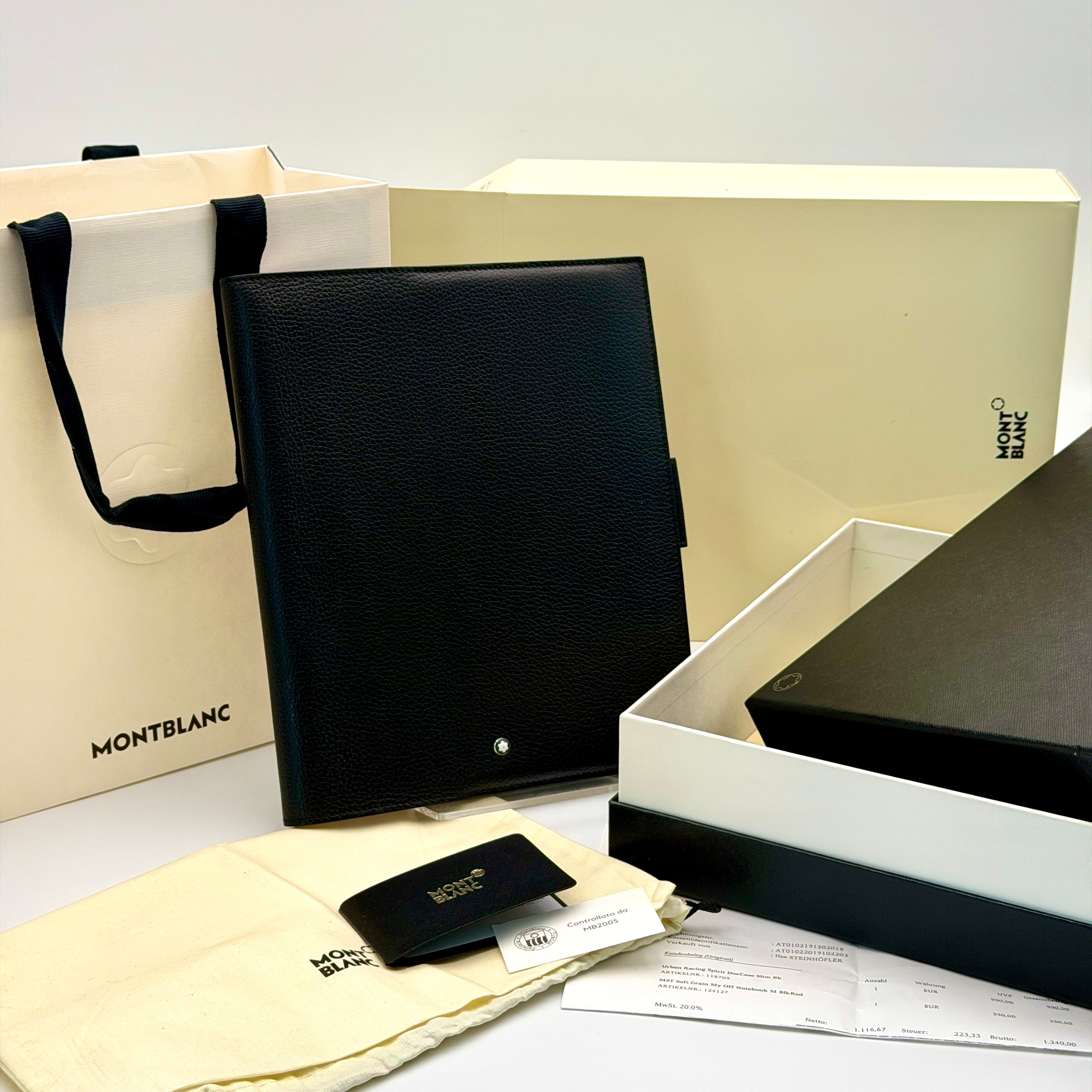 MontBlanc Meisterstück A5 - Blck&Red / MontBlanc Notes A5