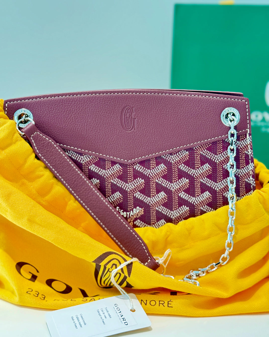 Goyard Rouette Structuré Mini Bag - Bougundy