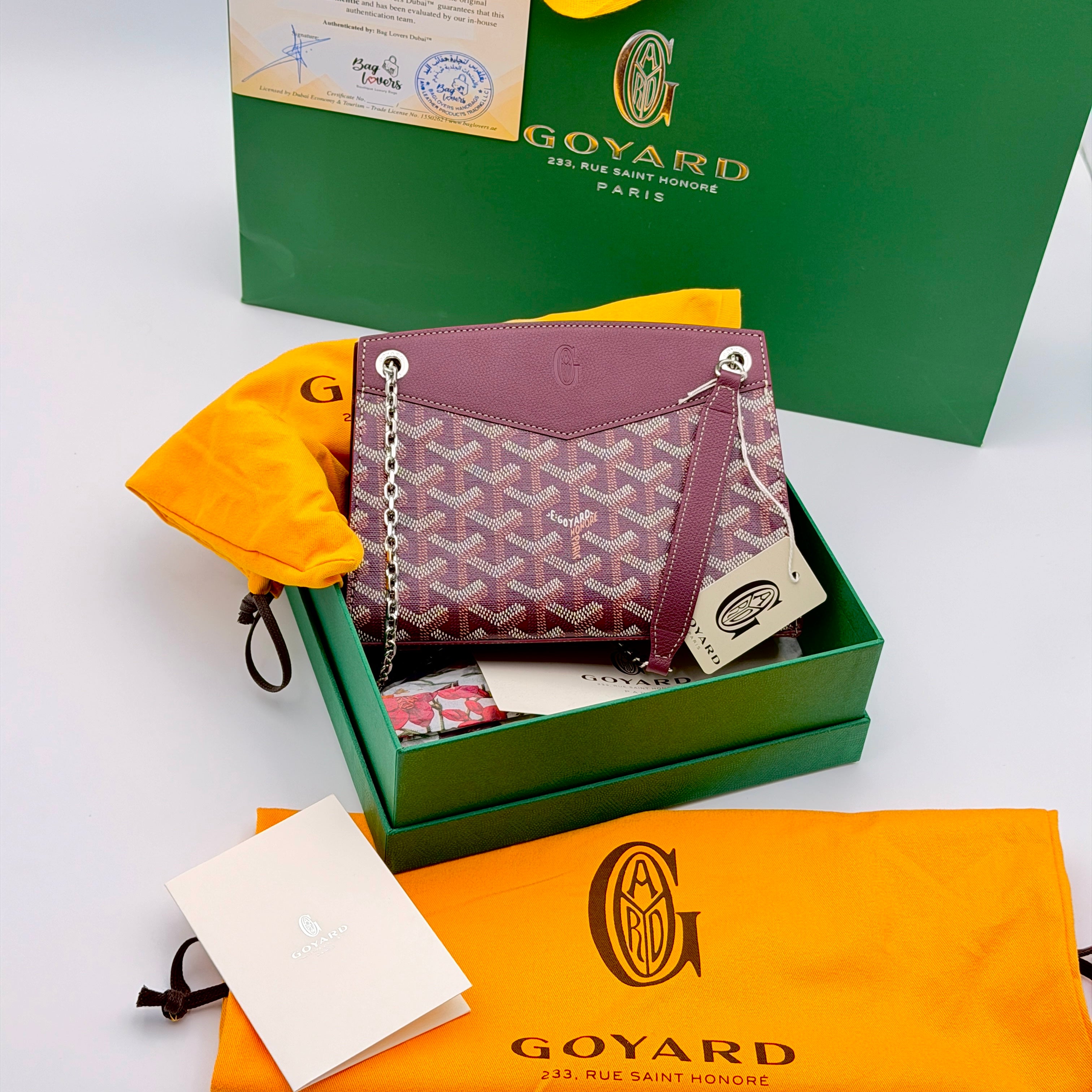 Goyard Rouette Structuré Mini Bag - Bougundy