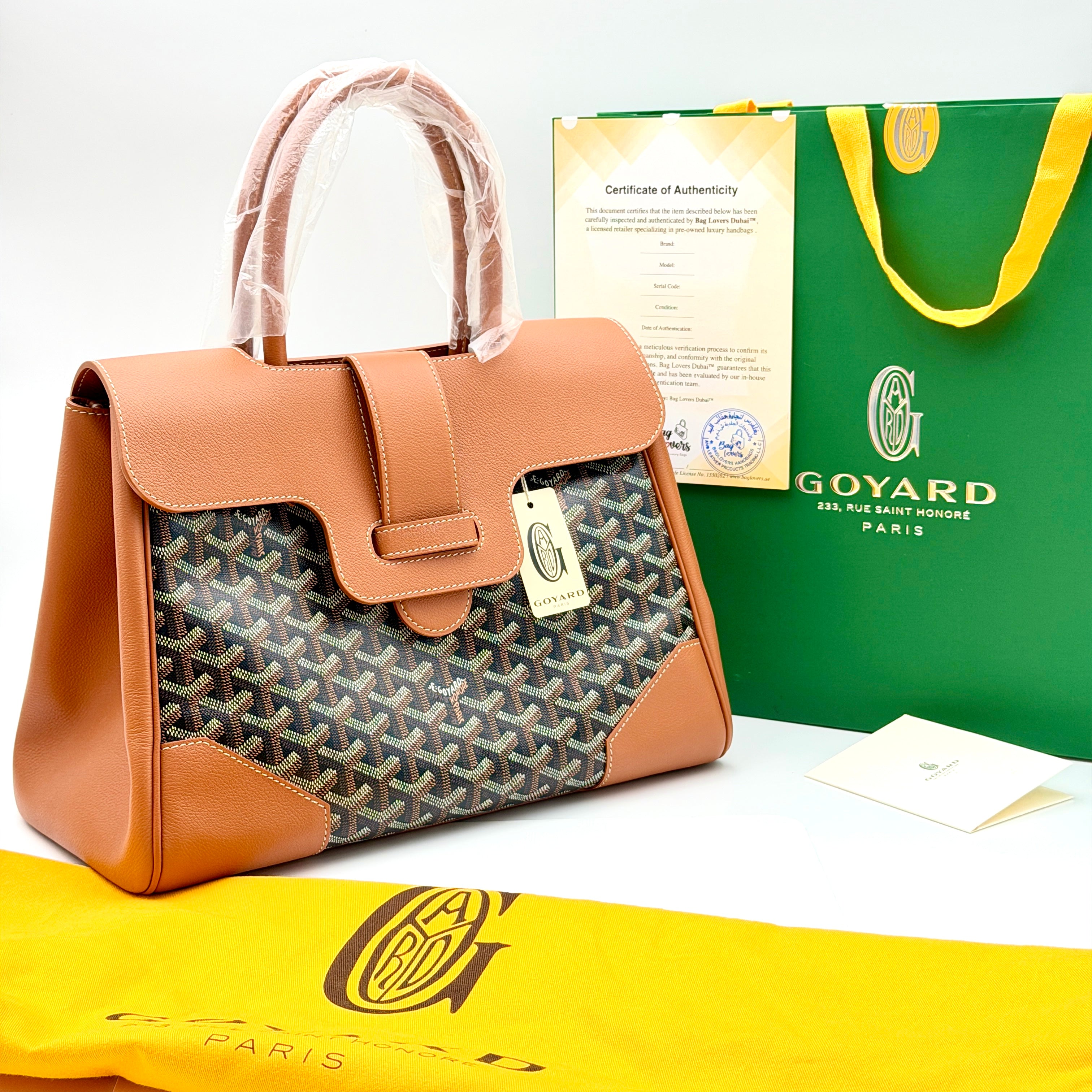 Goyard Saigon Tote Bag - Tan