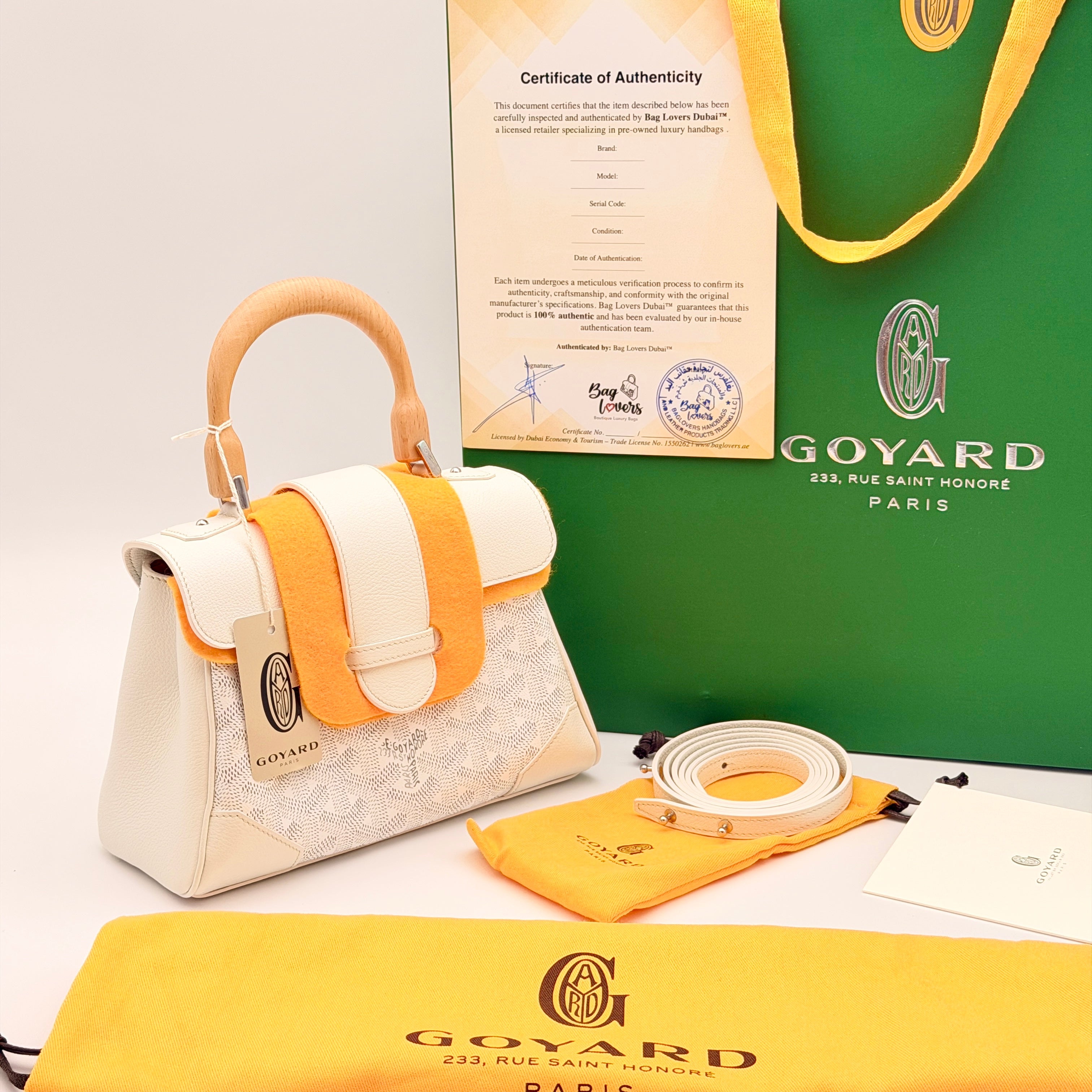 Goyard Saïgon Souple Mini Bag - White