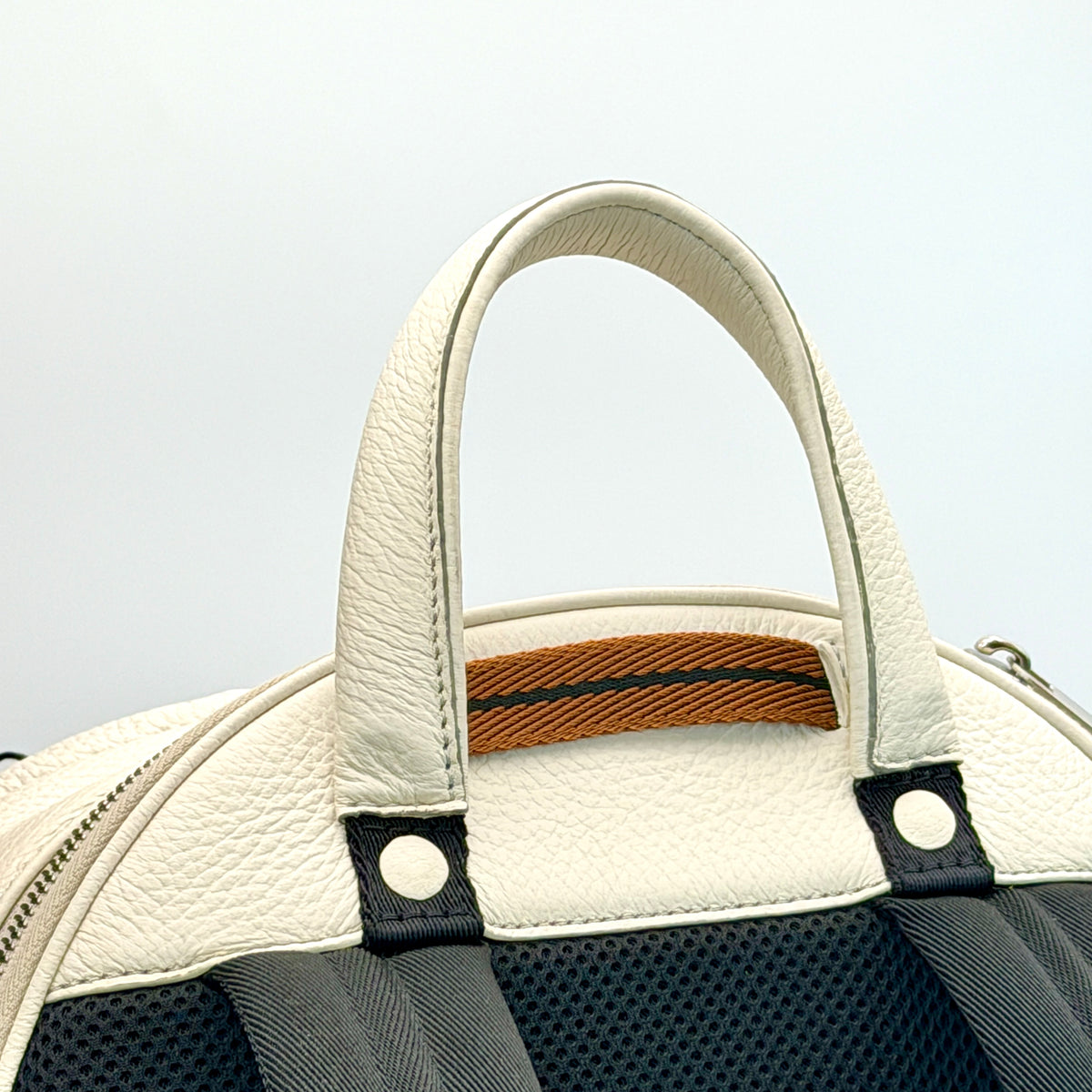 ZEGNA Deerskin Hoodie Backpack – Off White – Made in Italy