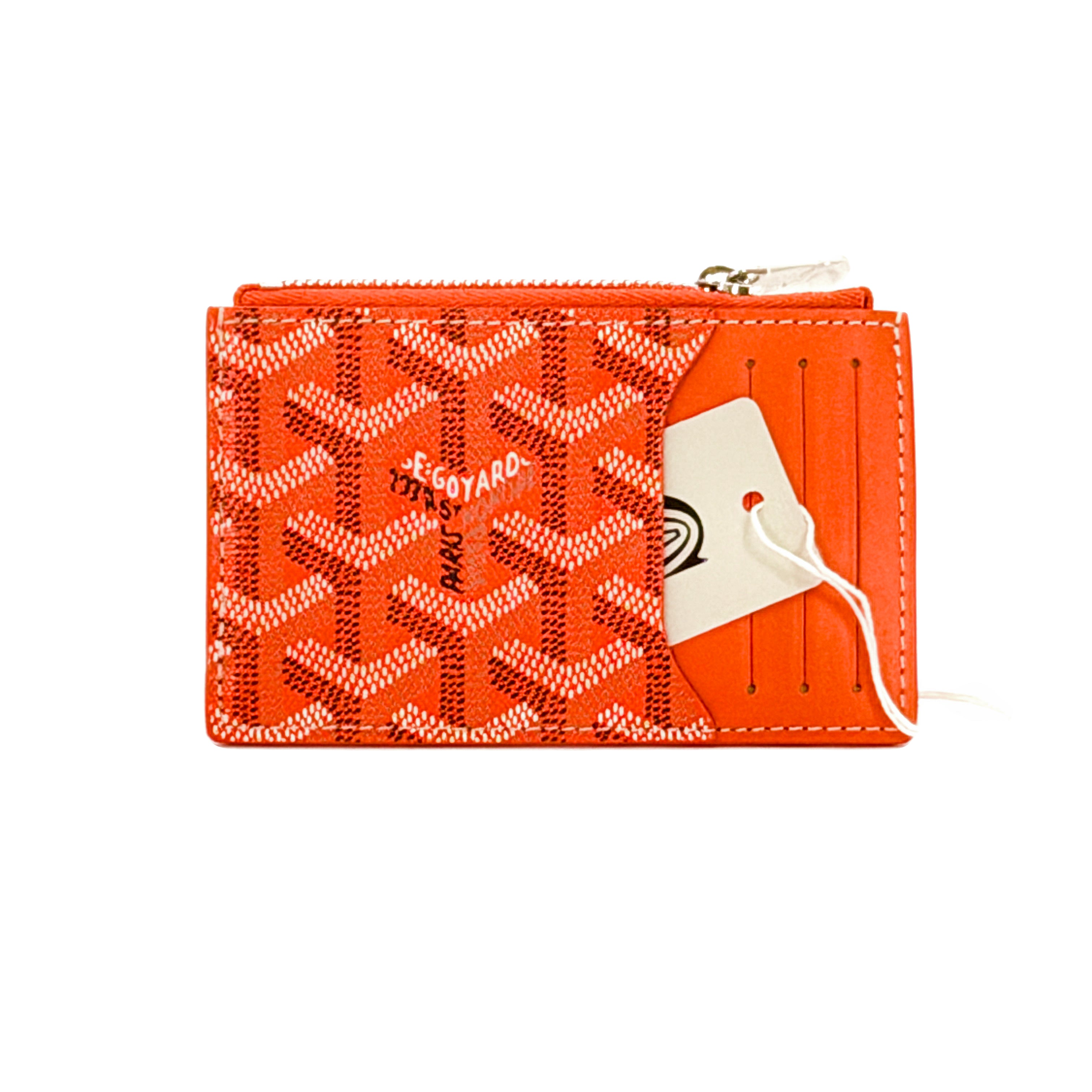 Goyard Bourbon Zipped Wallet - Orange