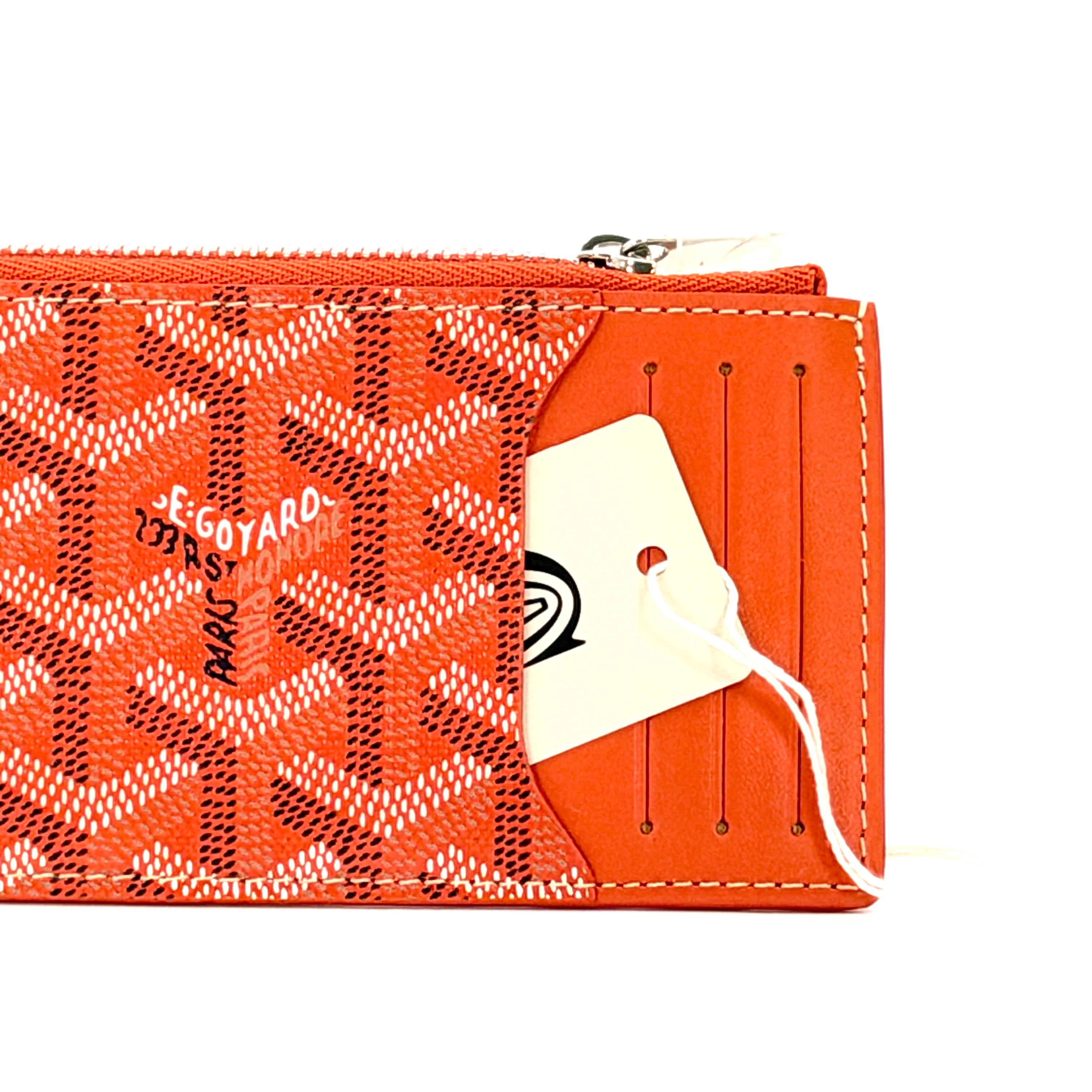 Goyard Bourbon Zipped Wallet - Orange