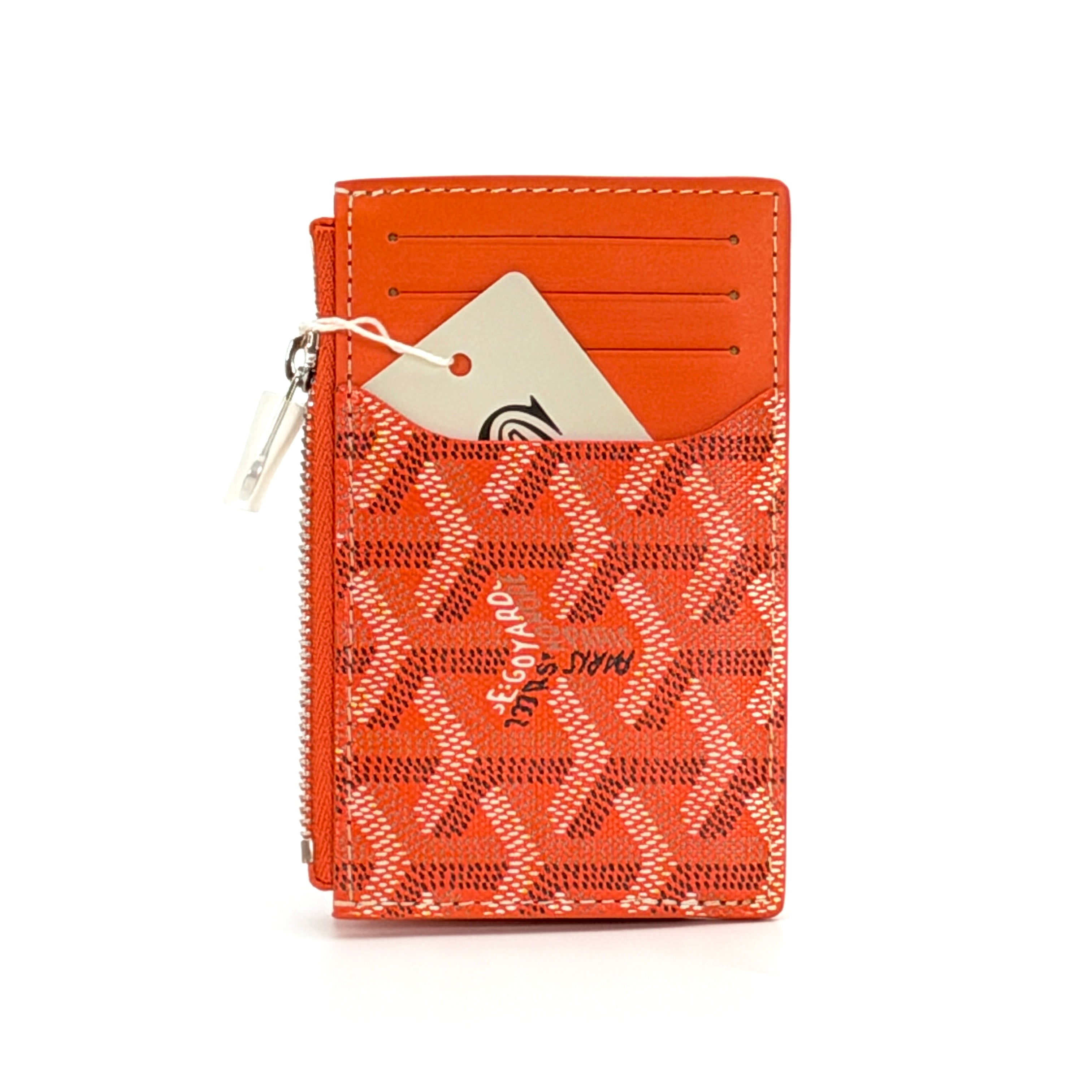 Goyard Bourbon Zipped Wallet - Orange