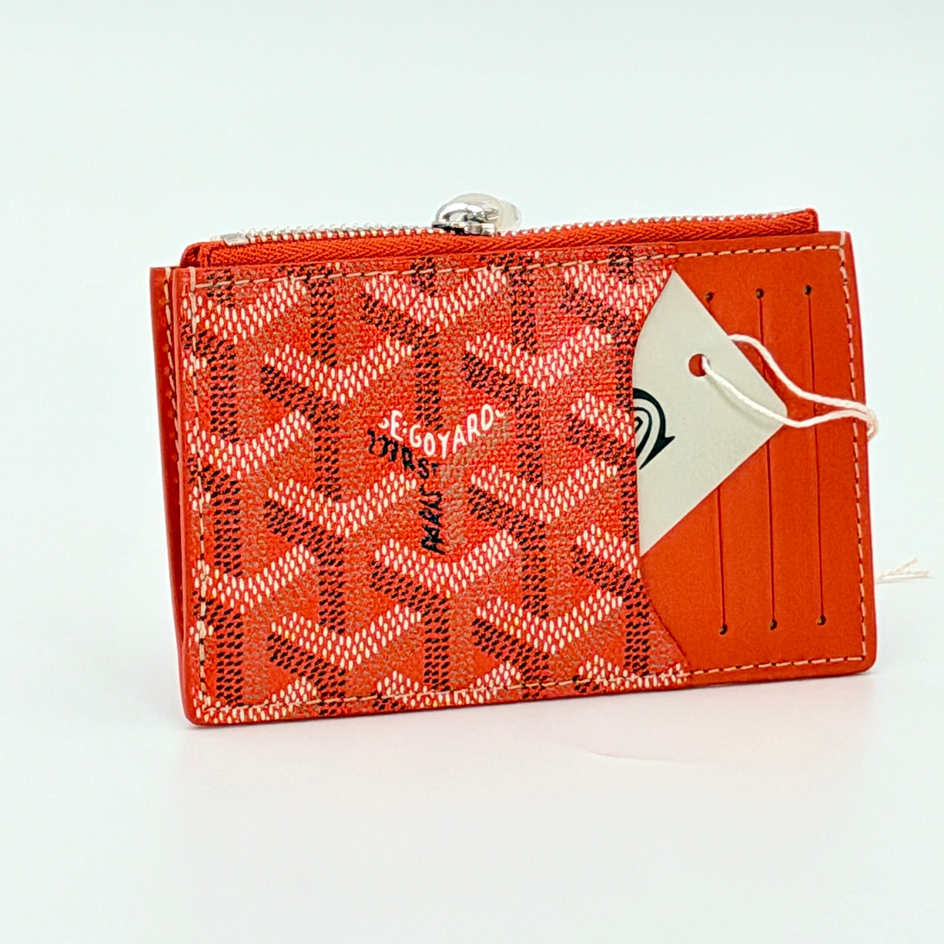 Goyard Bourbon Zipped Wallet - Orange