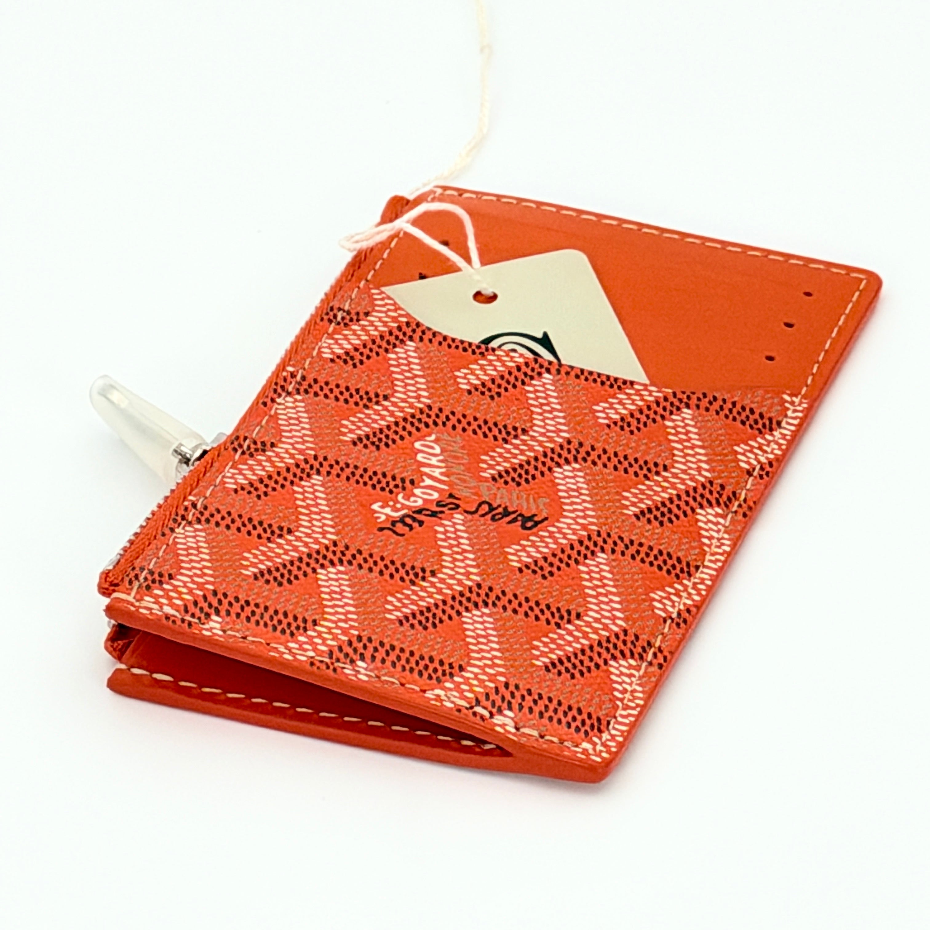 Goyard Bourbon Zipped Wallet - Orange