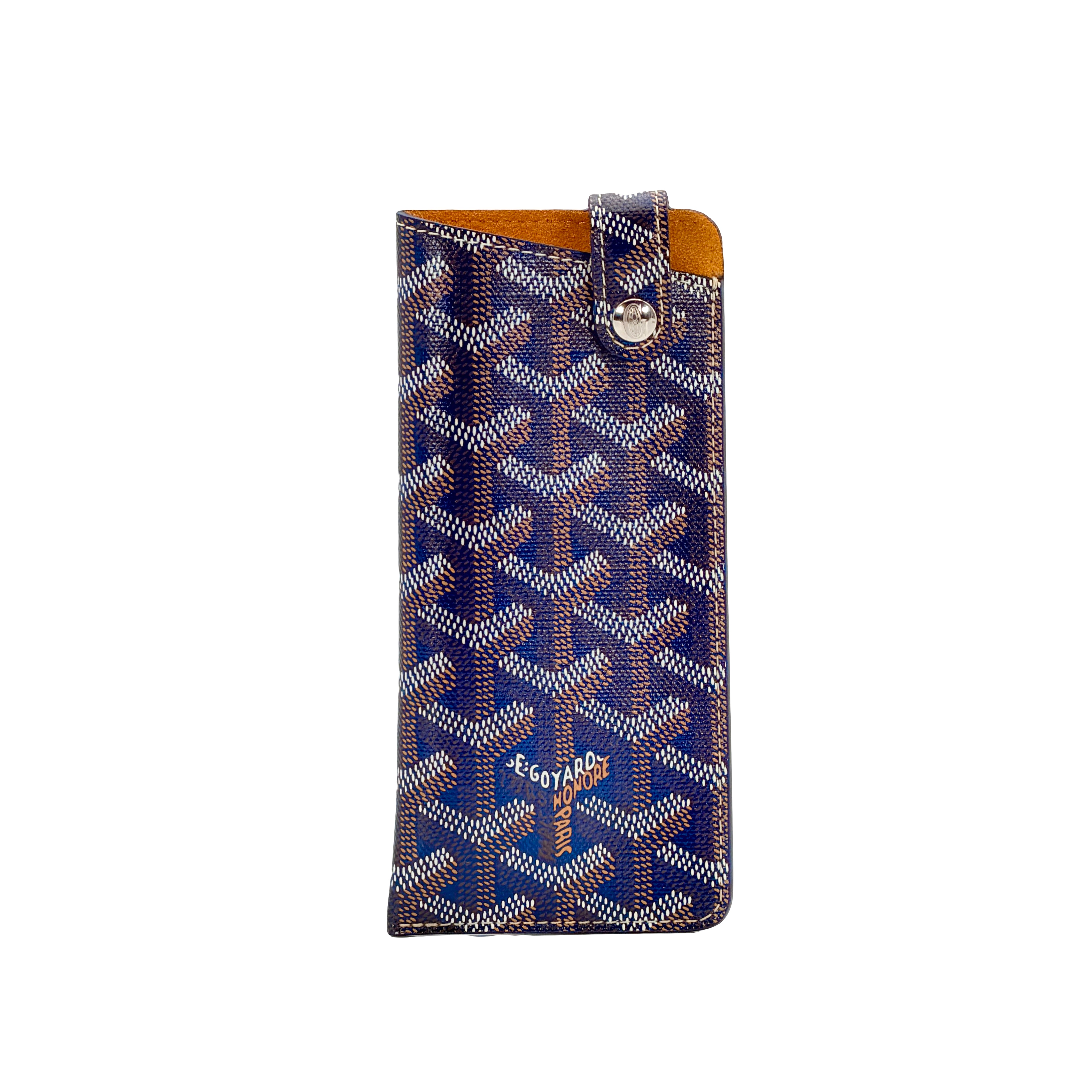 Goyard Montmartre PM Glasses Case - Navy Blue
