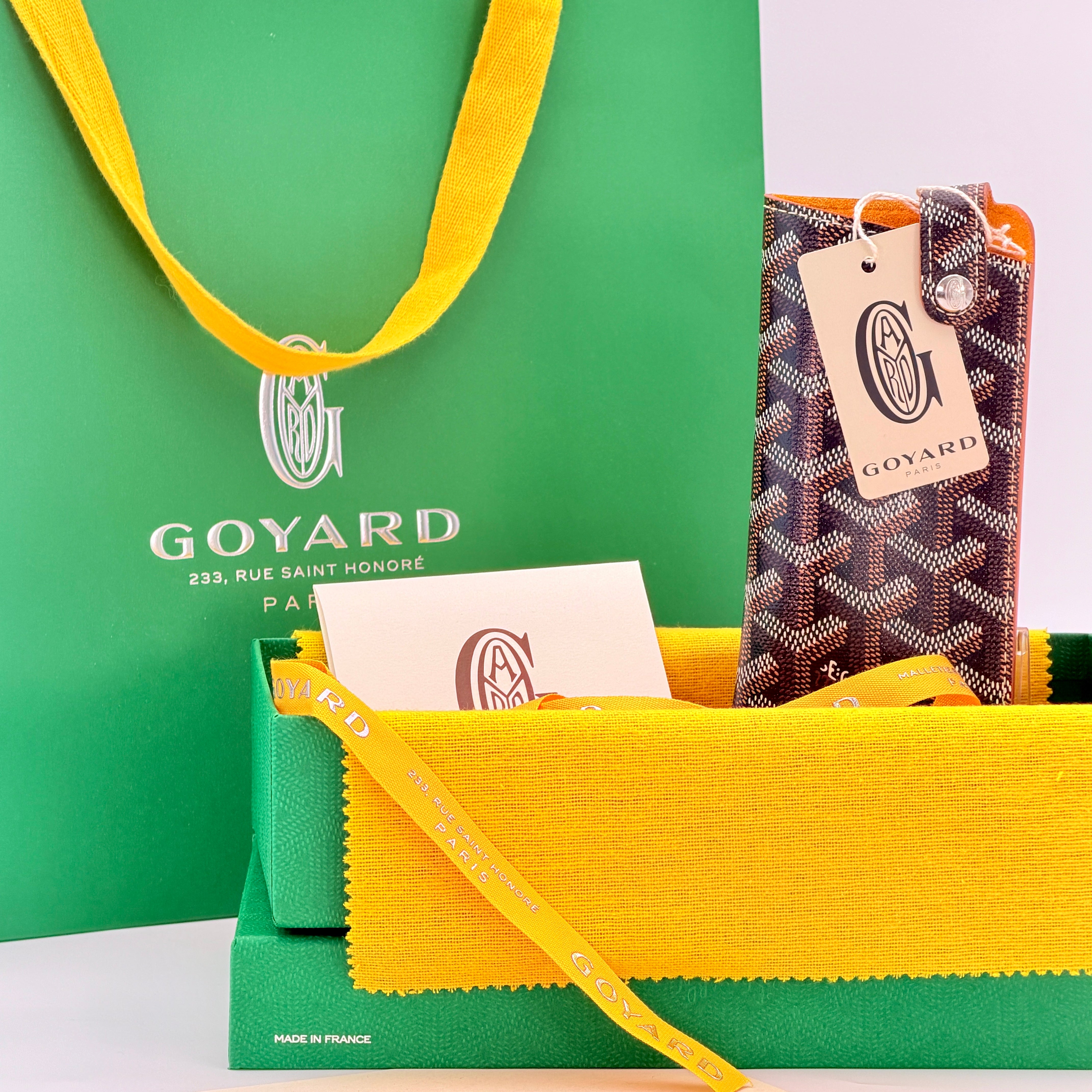 Goyard Montmartre PM Glasses Case - Tan