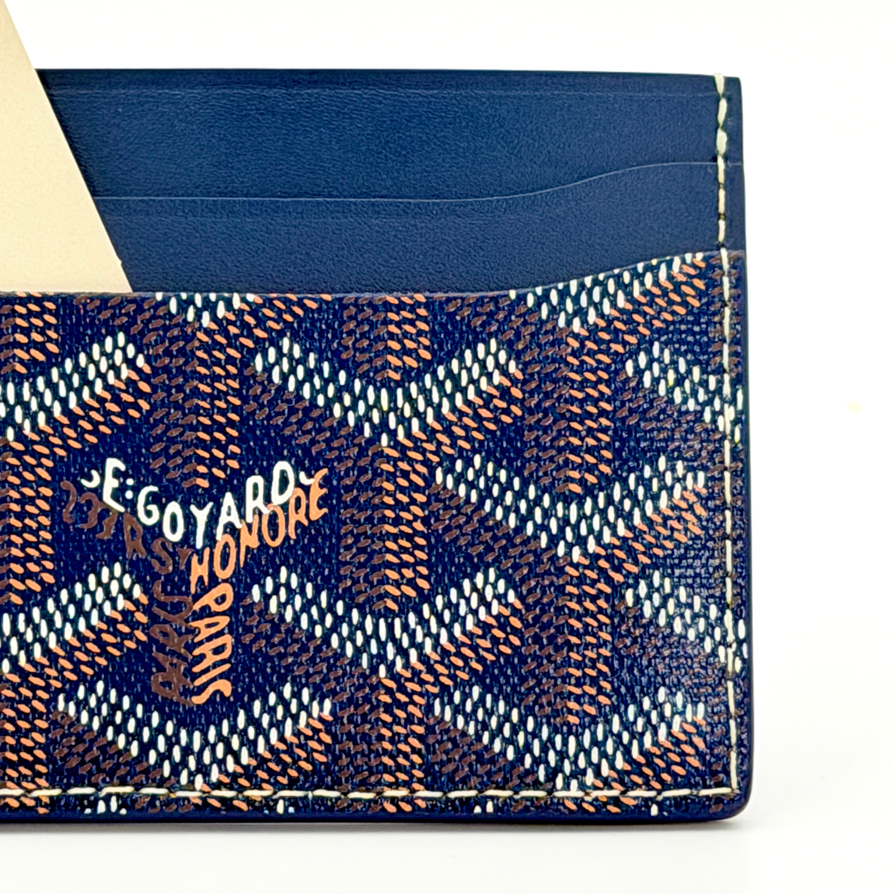 Goyard Saint Sulpice Card Wallet - Navy Blue