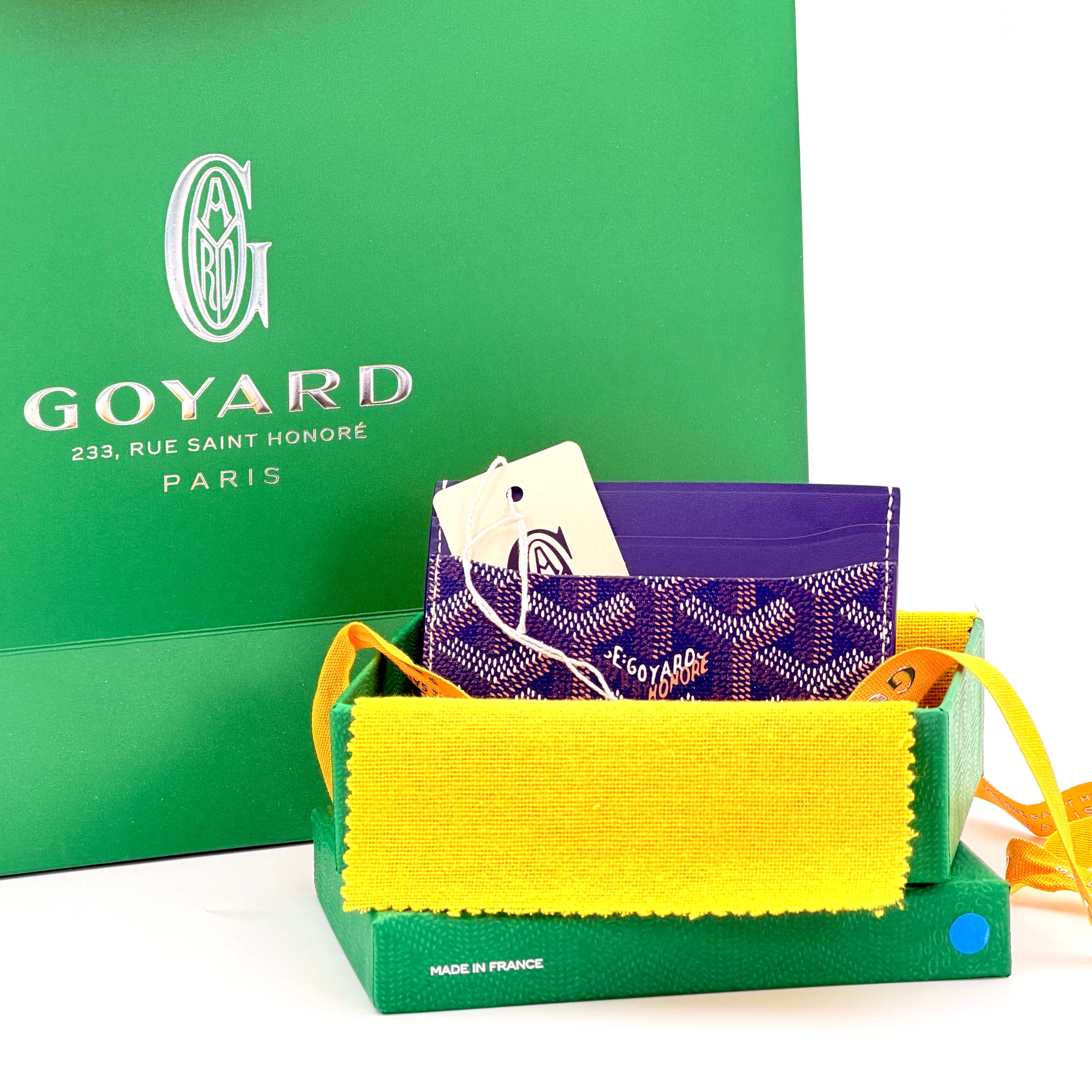 Goyard Saint Sulpice Card Wallet - Navy Blue