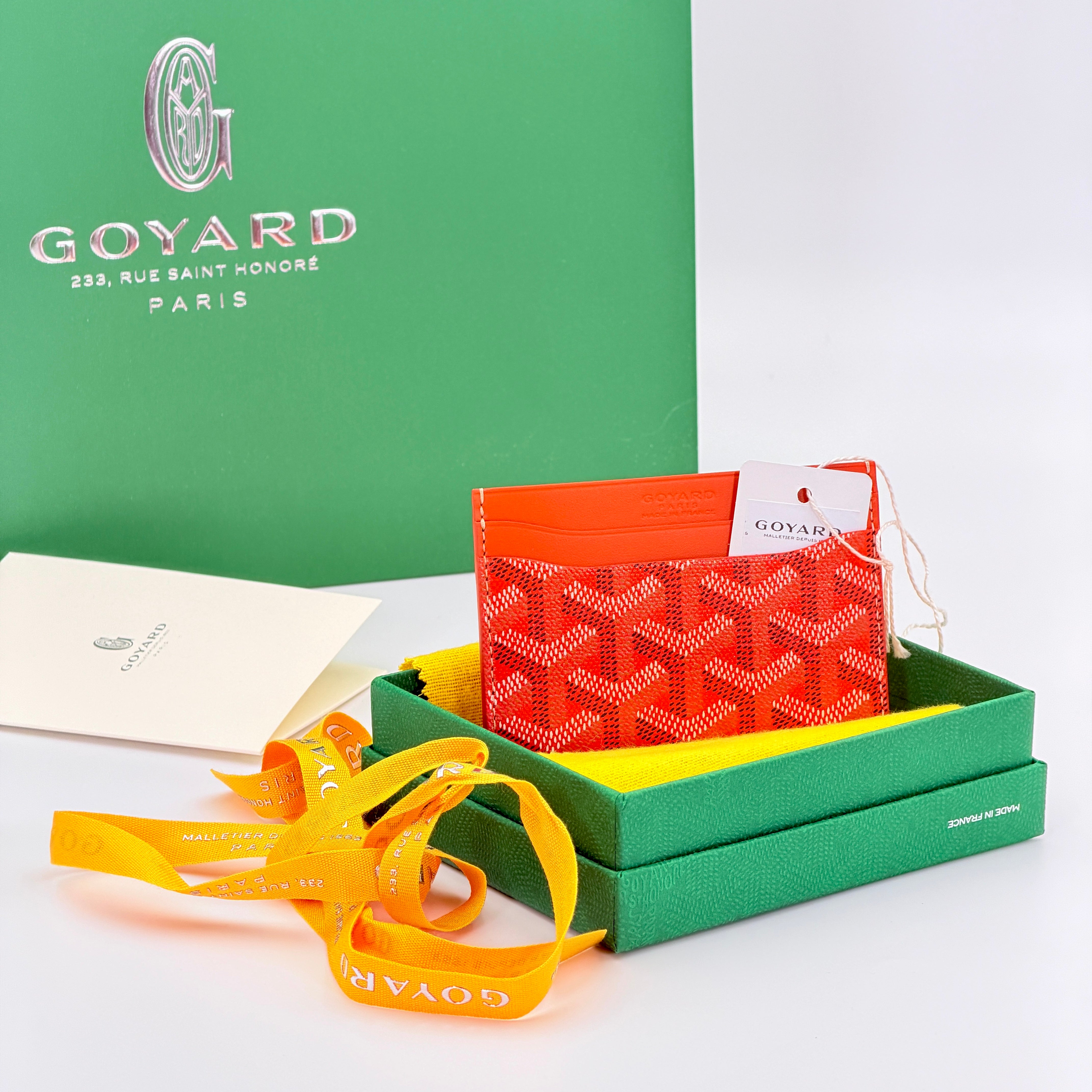 Goyard Saint Sulpice Card Wallet - Orange