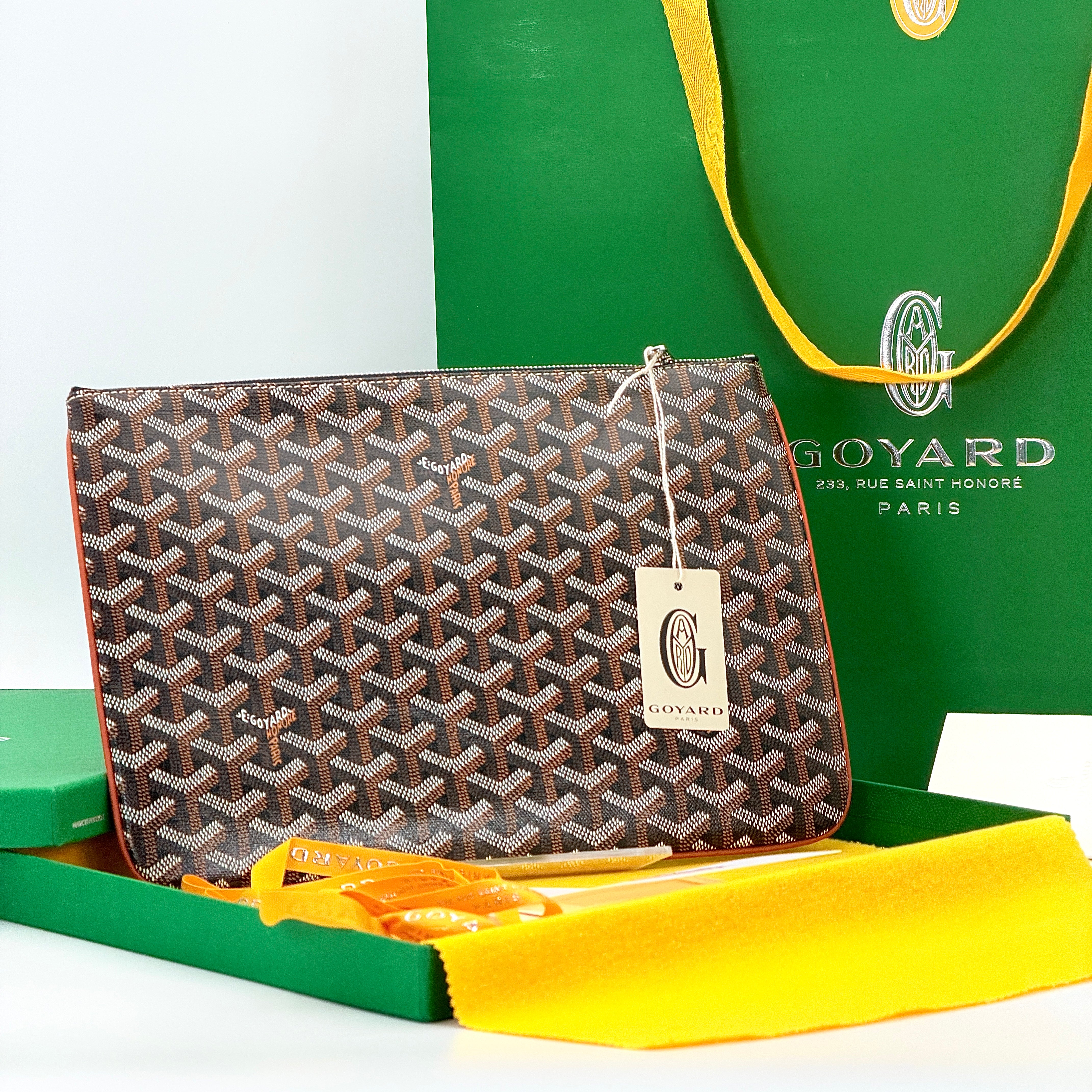 Goyard Senat MM Pouch - Tan