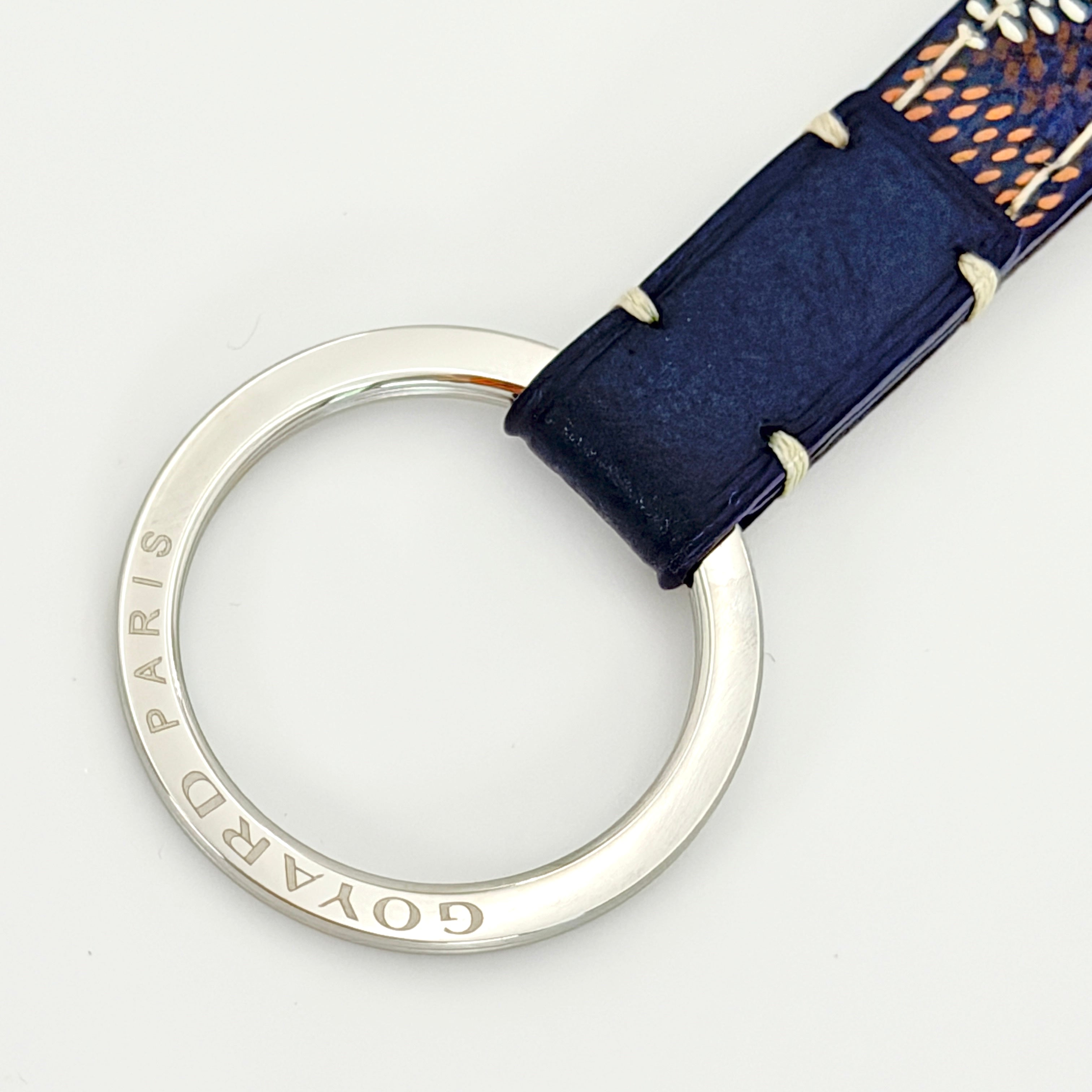 Goyard Sesame Keyring - Navy Bleu