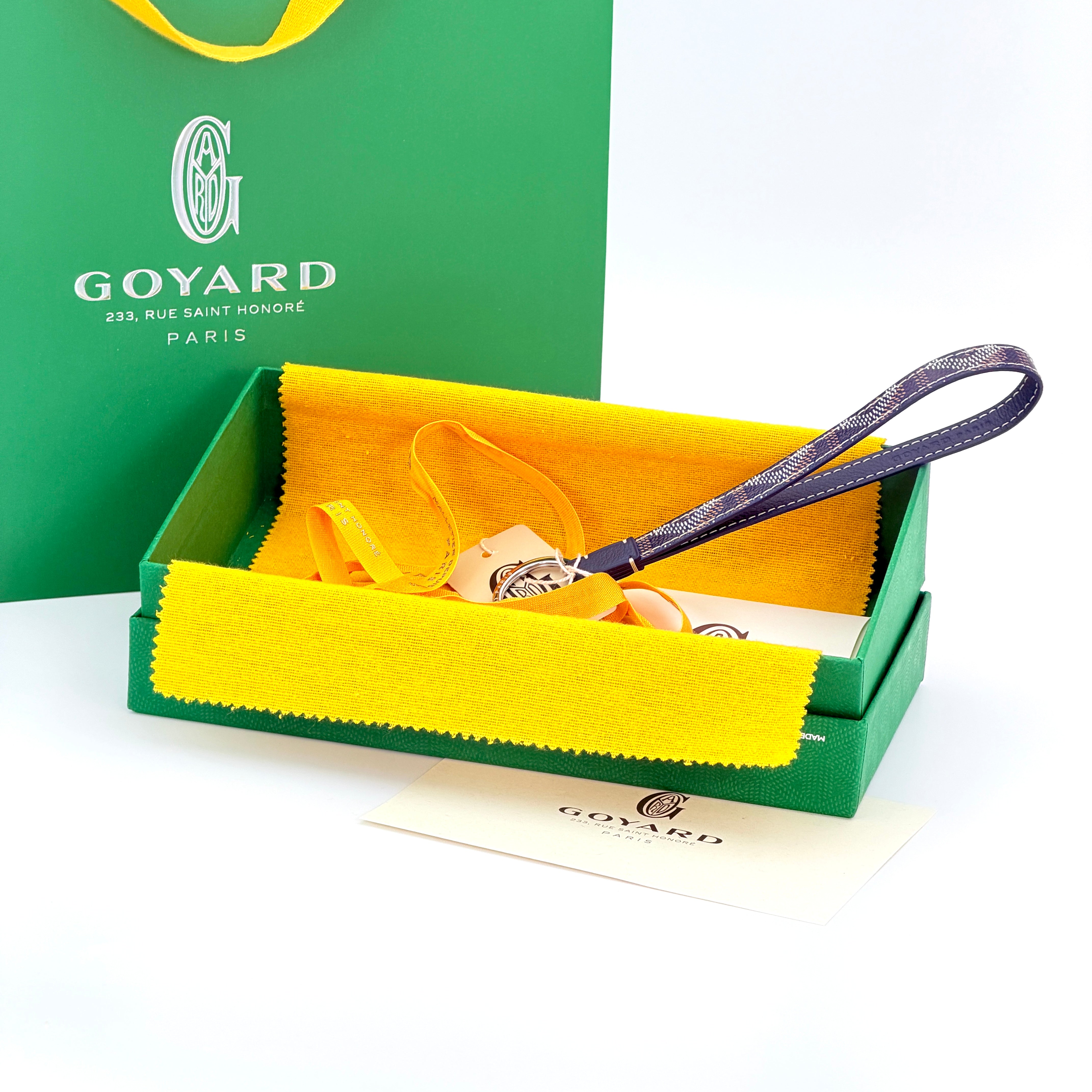 Goyard Sesame Keyring - Navy Bleu