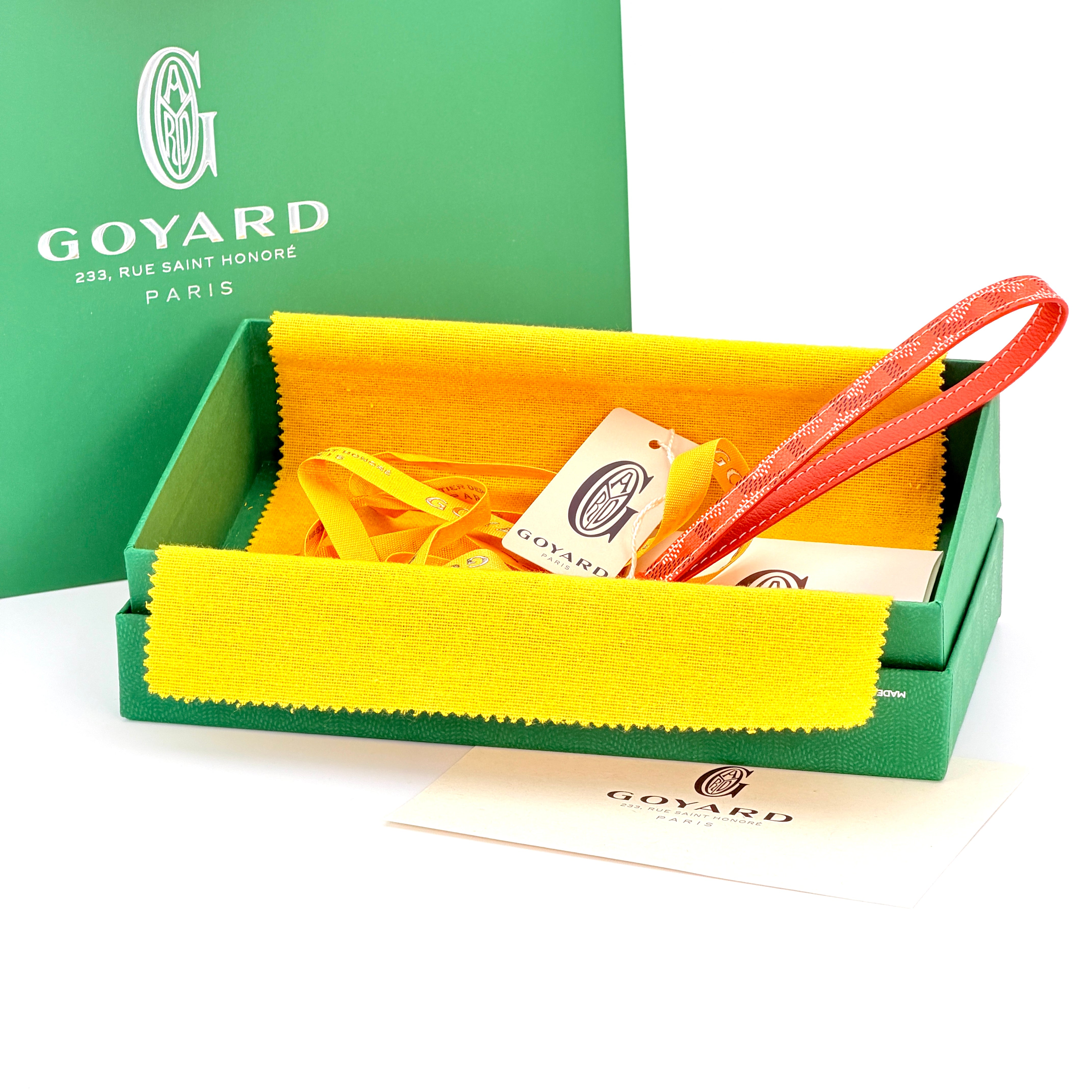 Goyard Sesame Keyring - Orange