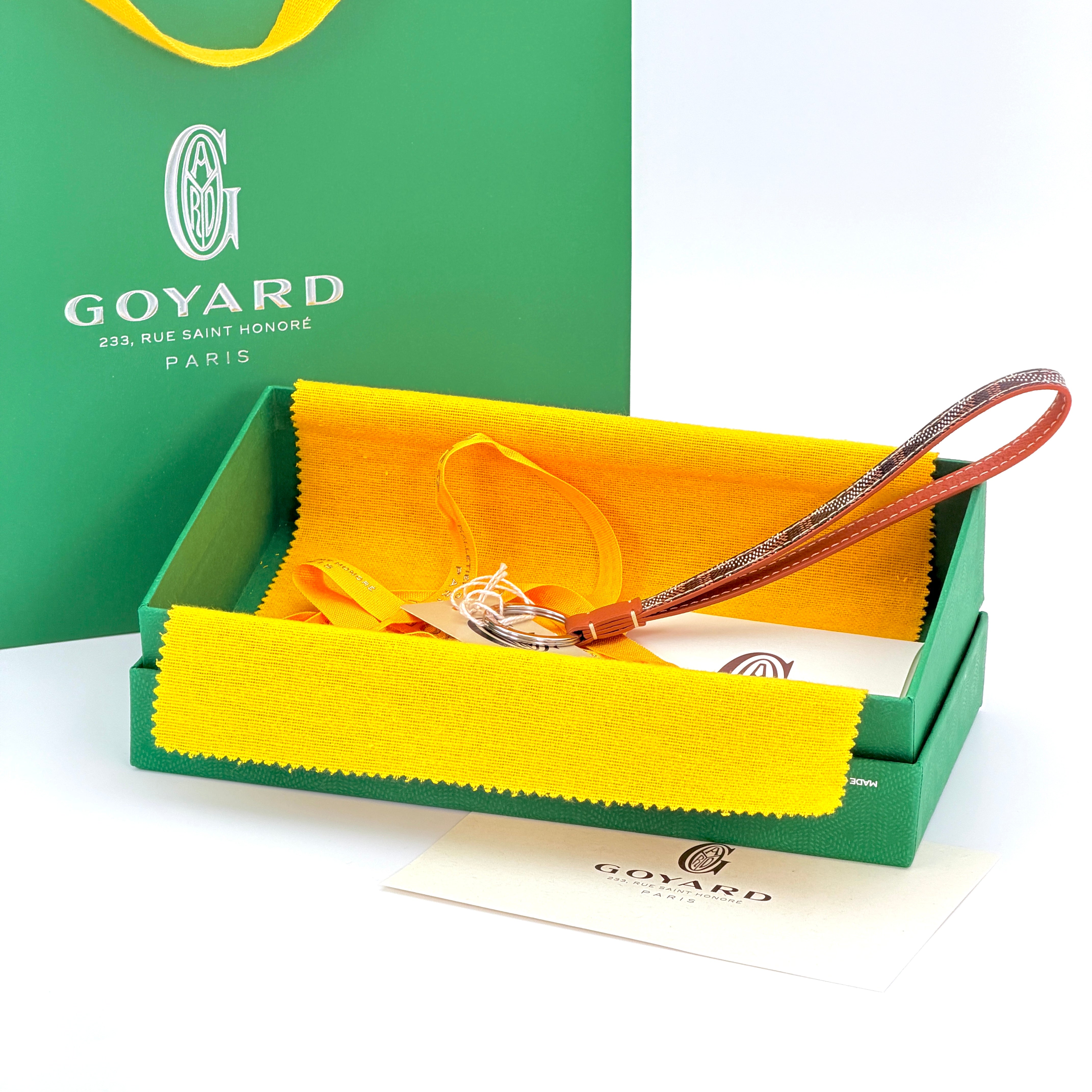 Goyard Sesame Keyring - Tan