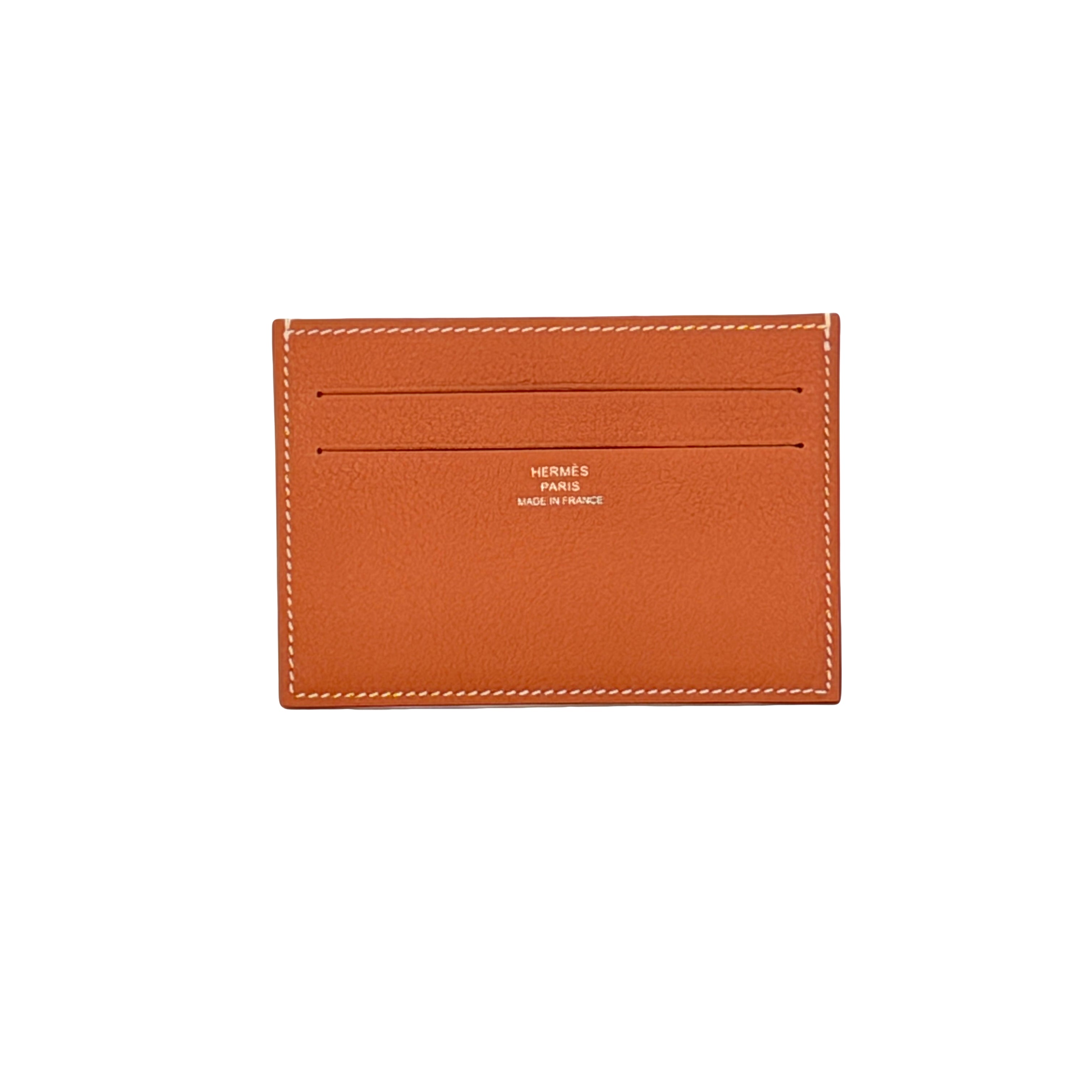 Hermes Citizen Twill Card Holder – Evercolor Gold