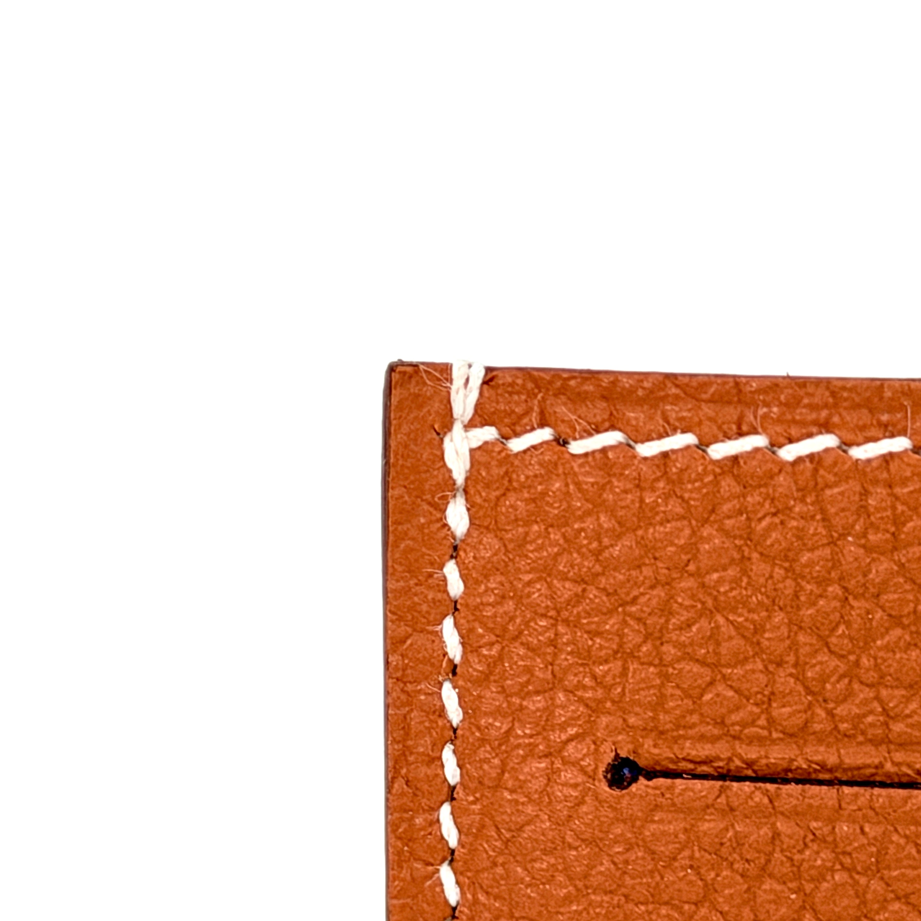 Hermes Citizen Twill Card Holder – Evercolor Gold