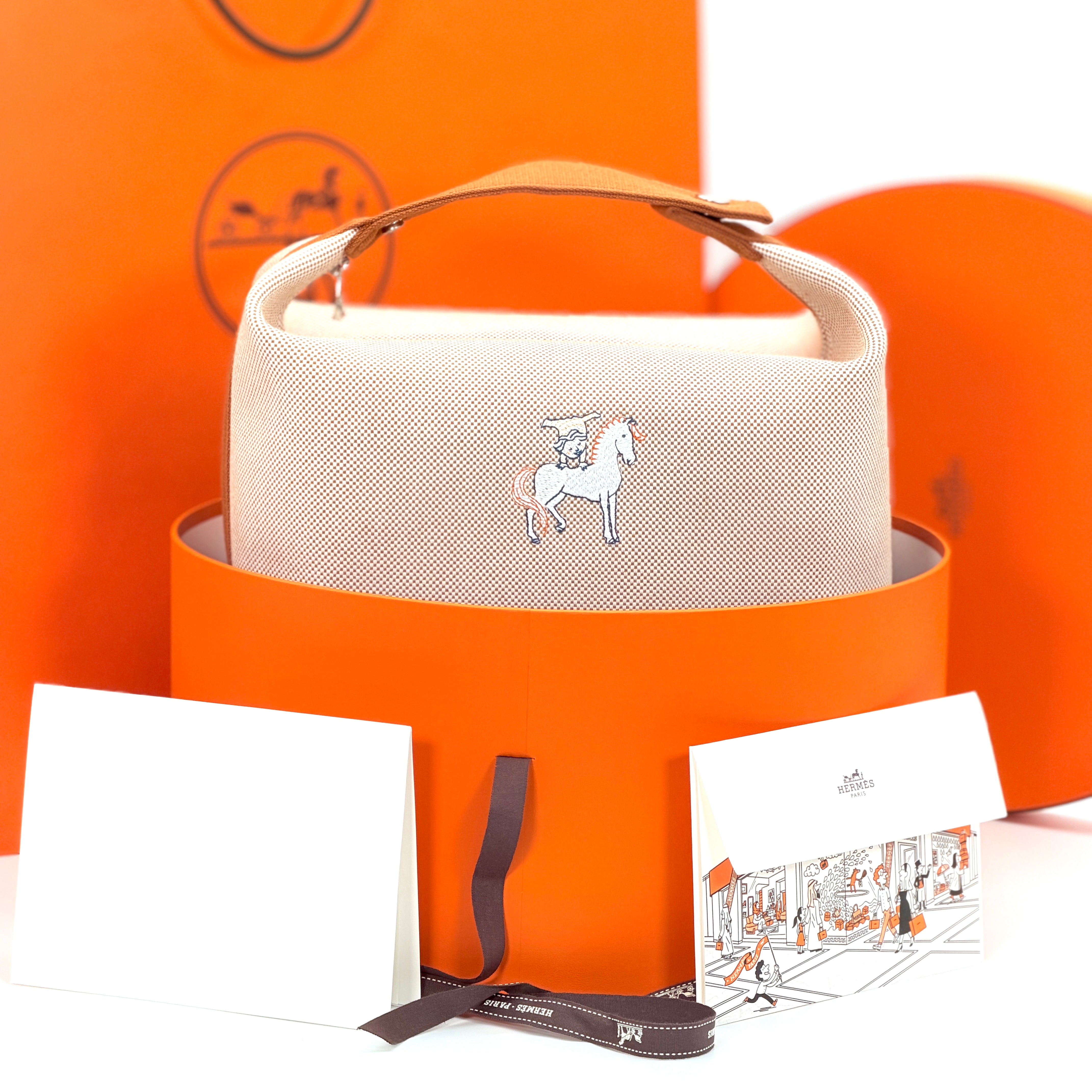 Hermès Bride-a-Brac Cabriole-Biscuit (Large)